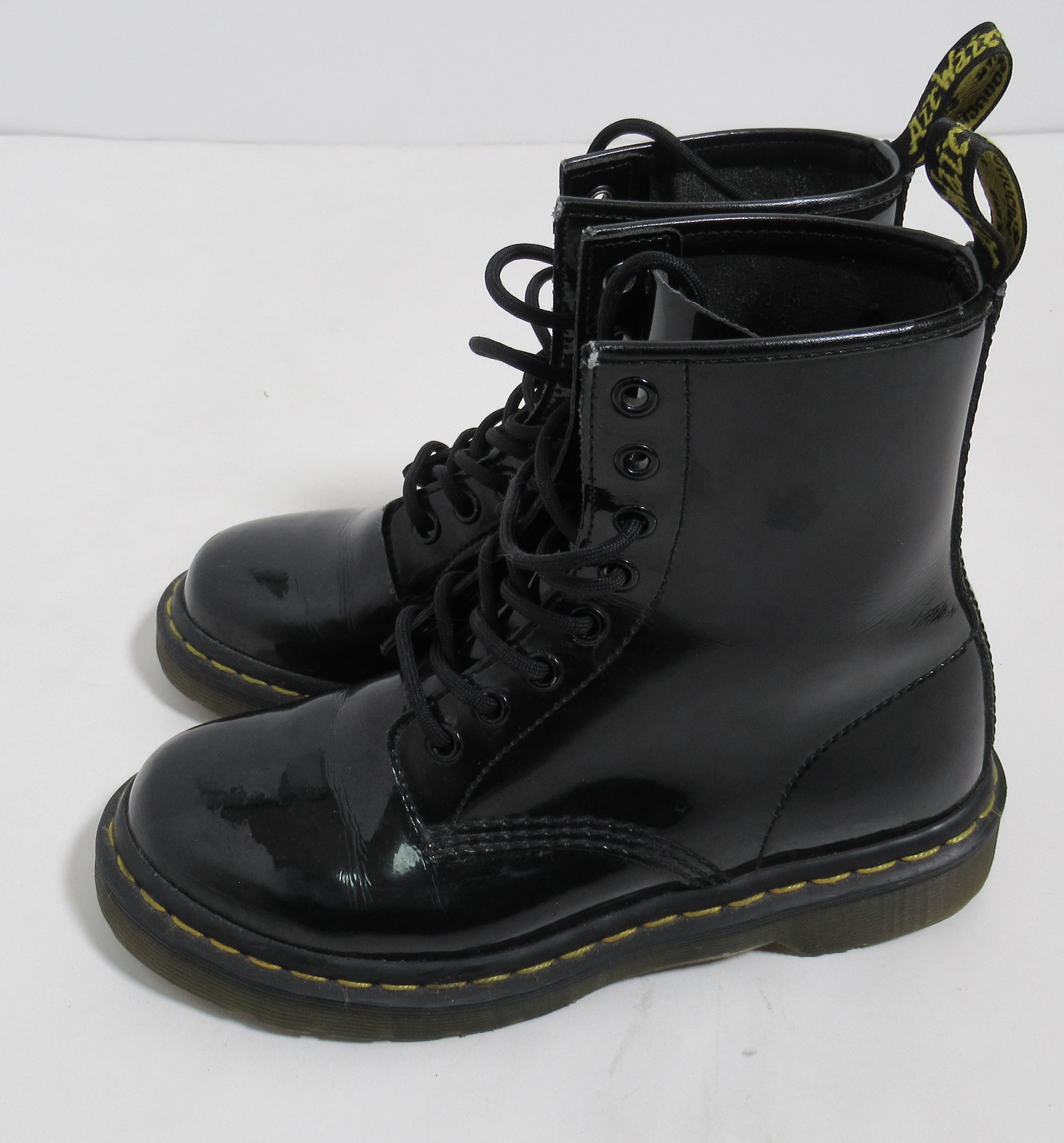 Dr. Martens Dr Martens Women's 1460 Patent Leather Boots Black Lamper Size US 6 / IT 36 - 5 Thumbnail