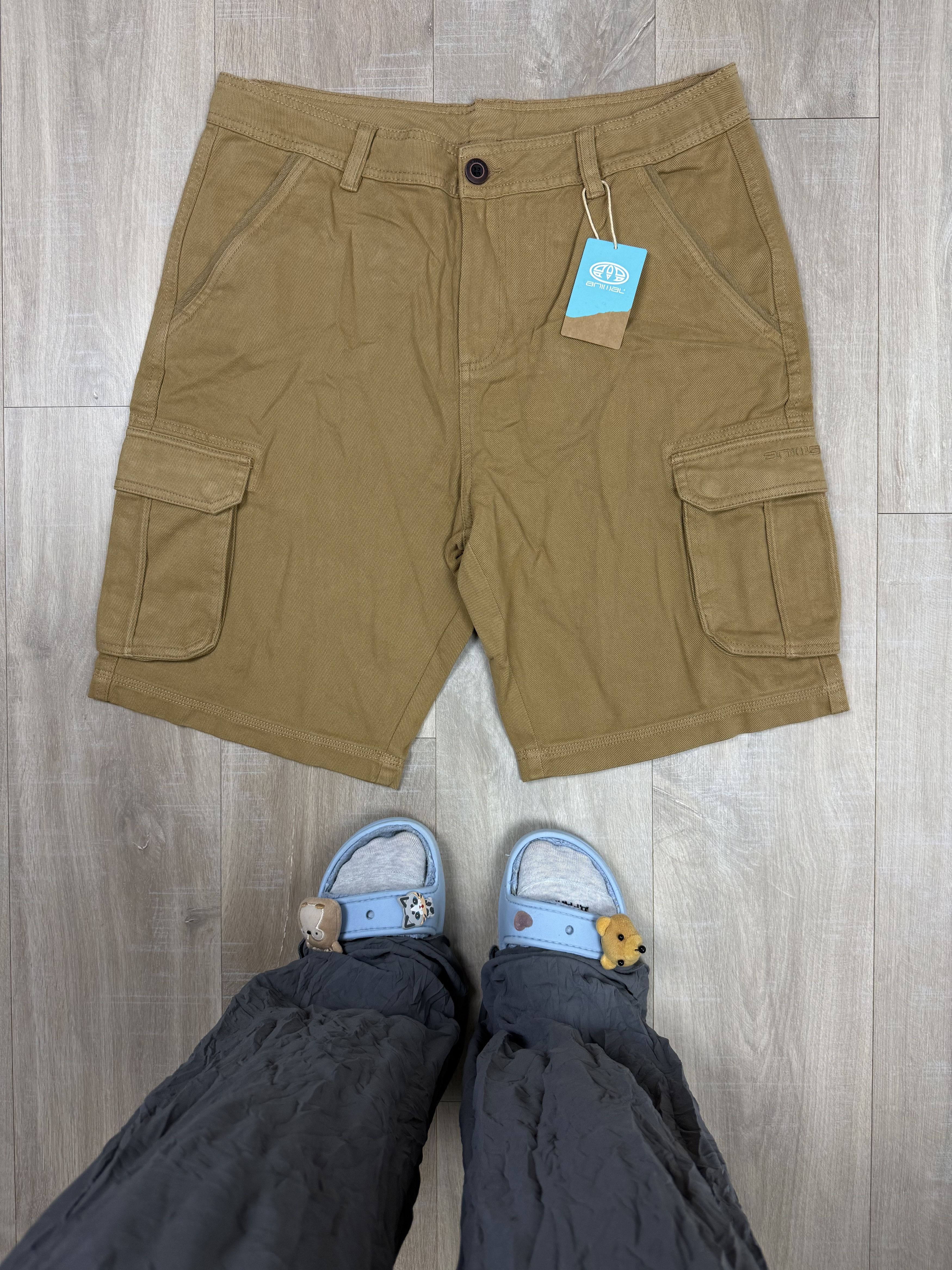 Vintage Animal Dusk Twill Cargo Shorts Size US 36 / EU 52 - 1 Thumbnail