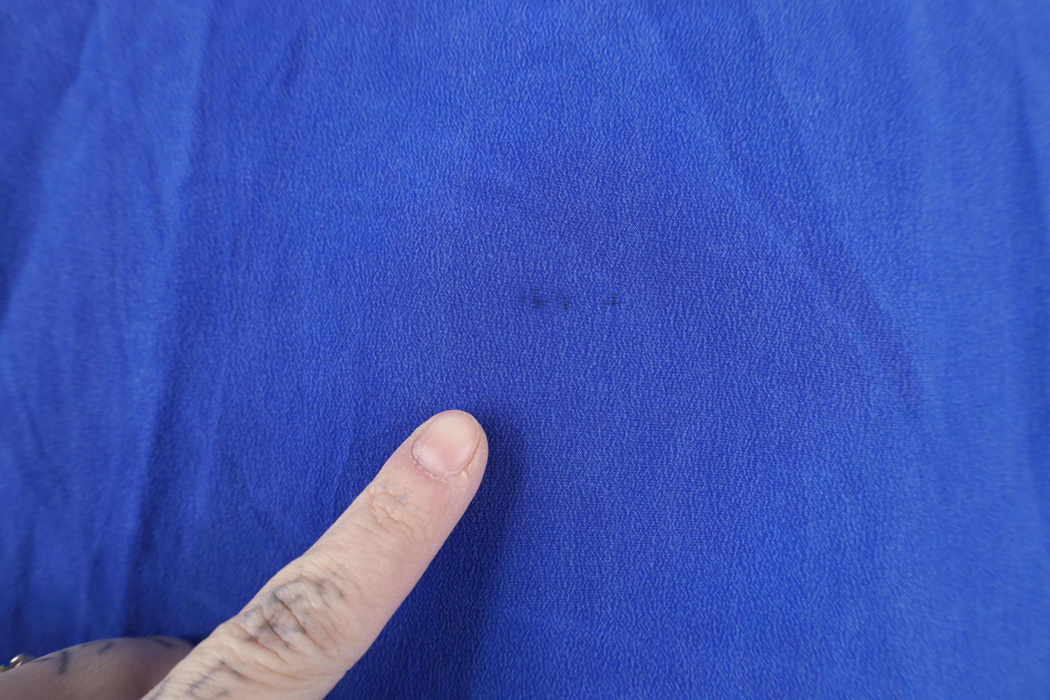 Vintage Vintage 90s Streetwear Blank Silk Short Sleeve Shirt Blue Size L / US 10 / IT 46 - 4 Thumbnail