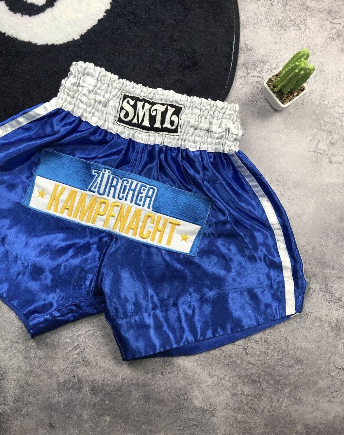 Other MUAI TAI Vintage Big Logo Hype Boxing Sportswear Shorts Size US 33 - 3 Thumbnail