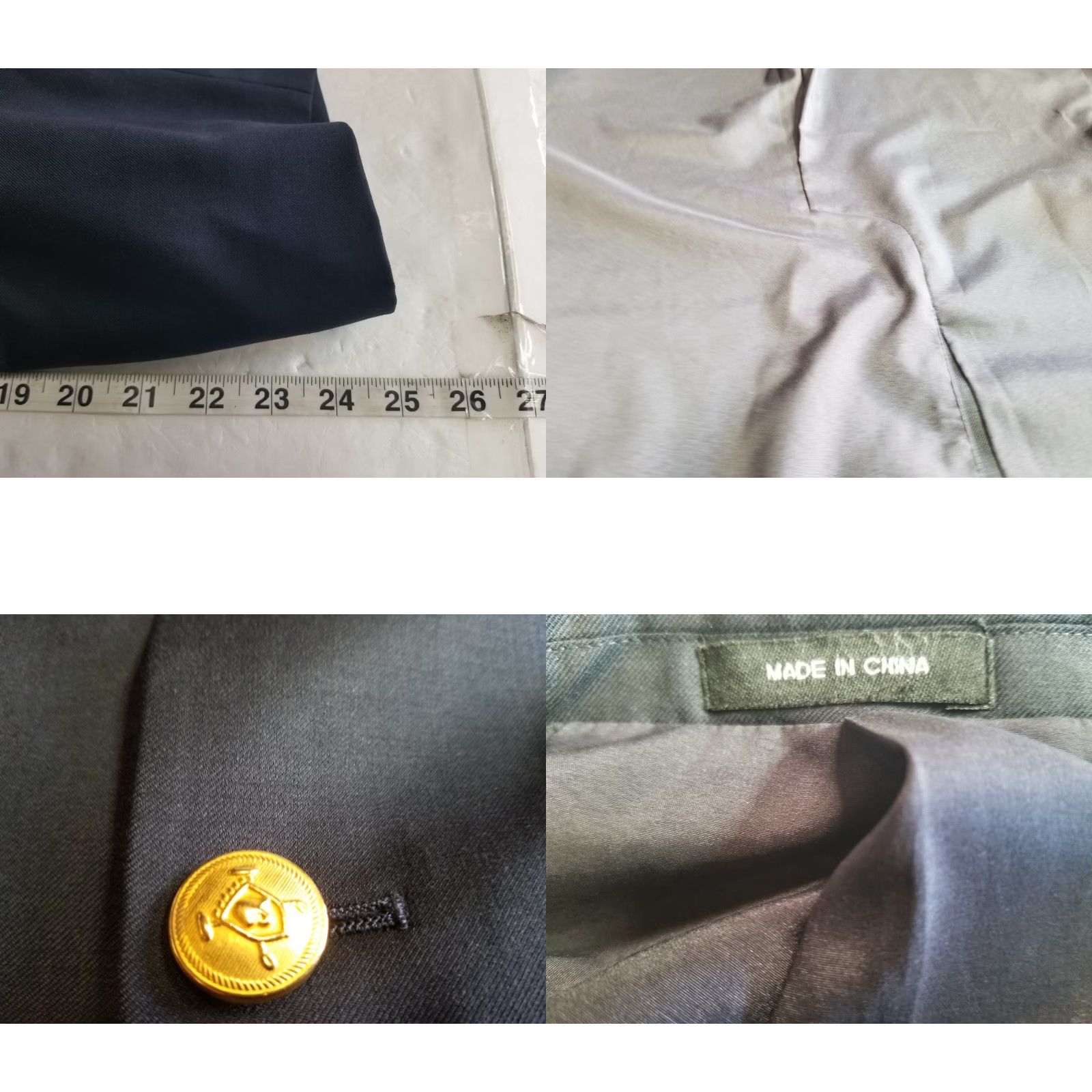 Ralph Lauren LAUREN RALPH LAUREN Sport Coat Blazer Jacket Men 40R Wool Tweed Two-Button Blue Black 2 Button Single-Breasted Dry Clean Only Size 40R - 8 Thumbnail
