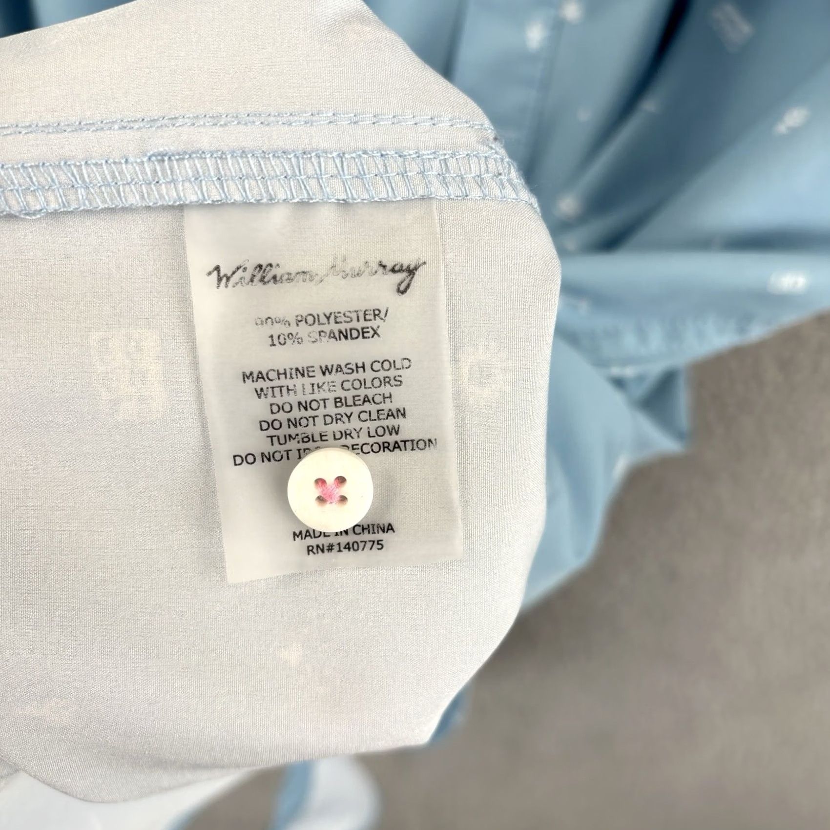 Vintage William Murray Shirt Men M Light Blue All Over Print Golf Button-Up Collared Short Sleeve Vintage No Size US M / EU 48-50 / 2 - 6 Thumbnail