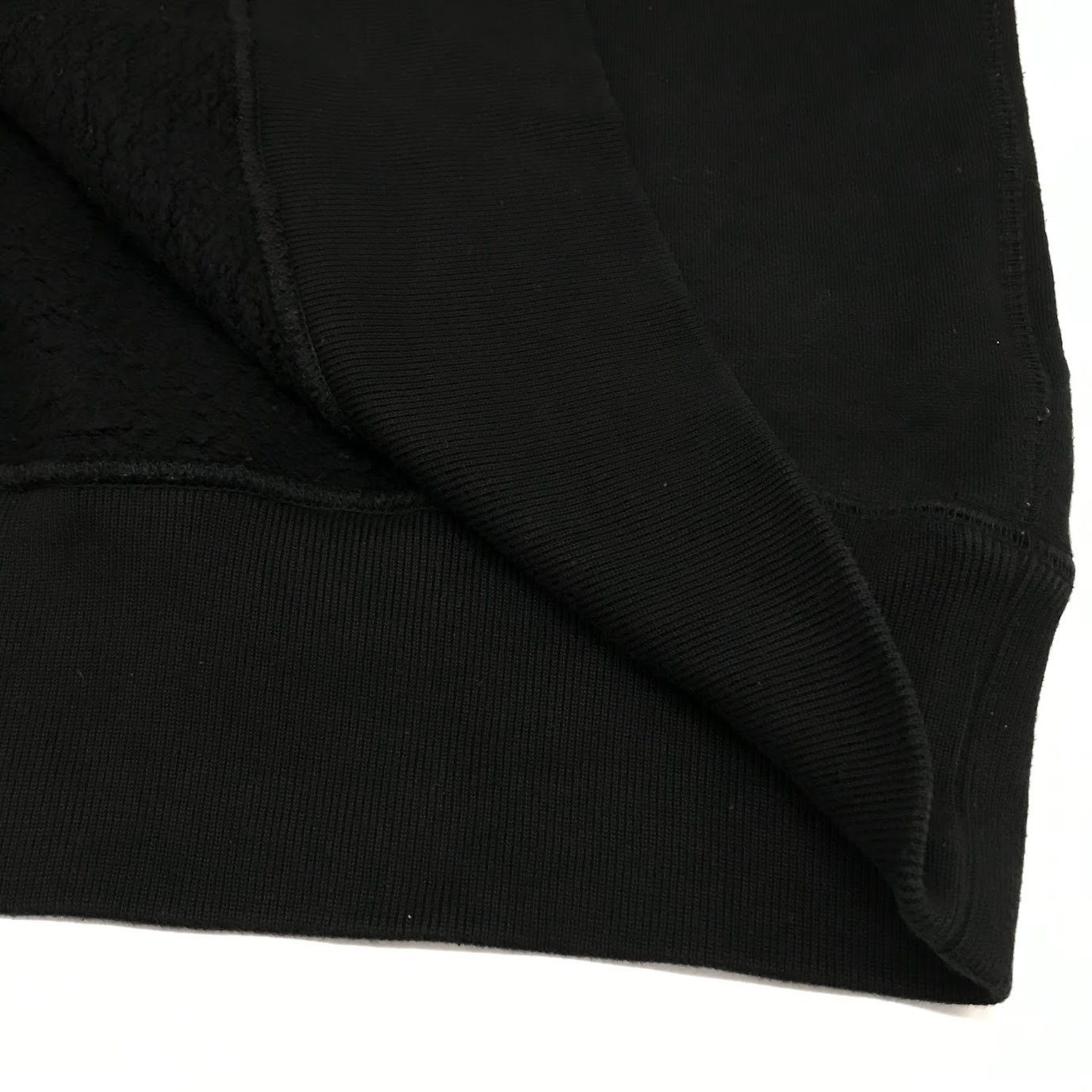 Comme des Garcons Homme Sweatshirt Brushed fleece nylon twill long sleeve Black Size US L / EU 52-54 / 3 - 9 Thumbnail