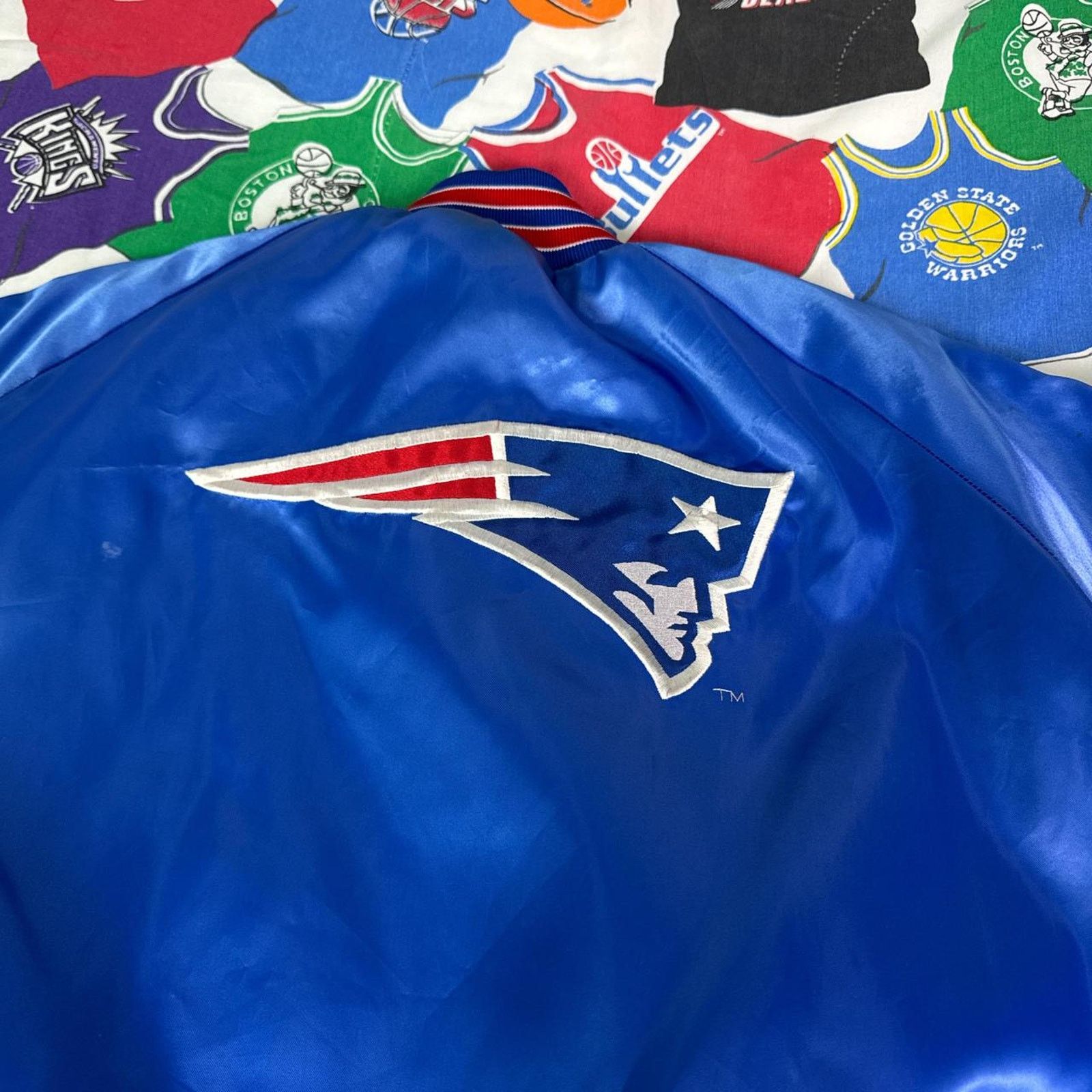 NFL × Vintage VTG NFL New England Patriots Super Bowl Mens L Large Satin Size US L / EU 52-54 / 3 - 4 Thumbnail