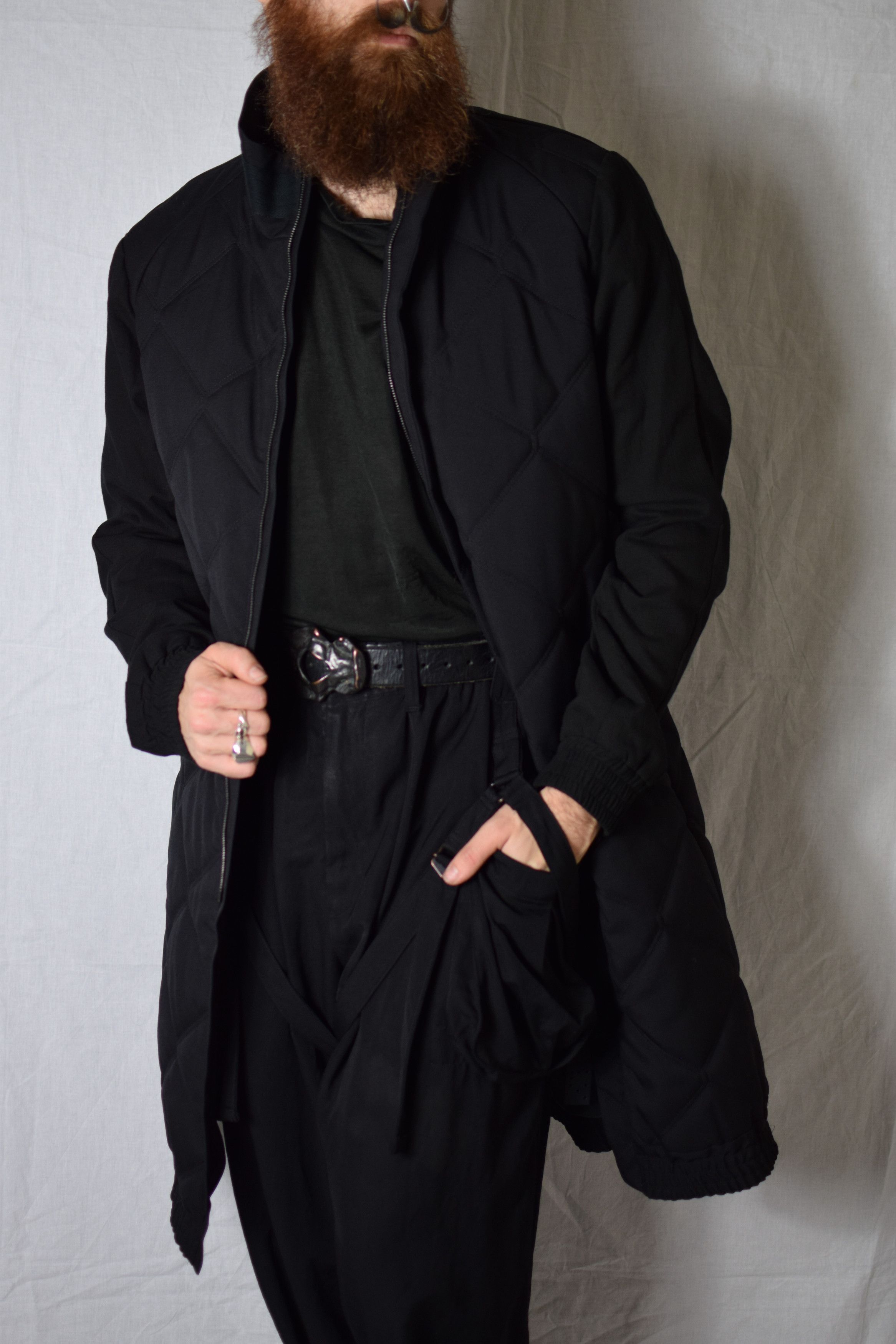 Devoa Devoa AW24 Quilted Wool Coat - CTE-YWGL Size US L / EU 52-54 / 3 - 4 Thumbnail