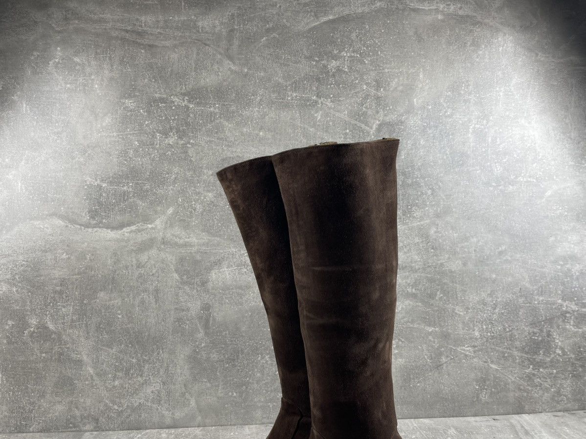 Denis Simachev Denis Simachëv Archives Brown Suede Leather High Boots Size US 11 / EU 44 - 6 Thumbnail