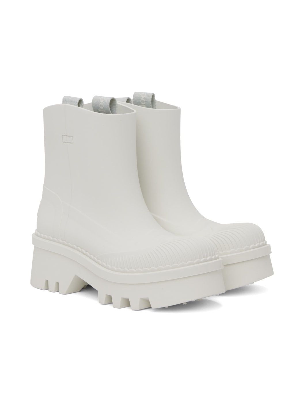 Chloe o1y0825 Ankle Boots in White Size US 10 / IT 40 - 3 Thumbnail