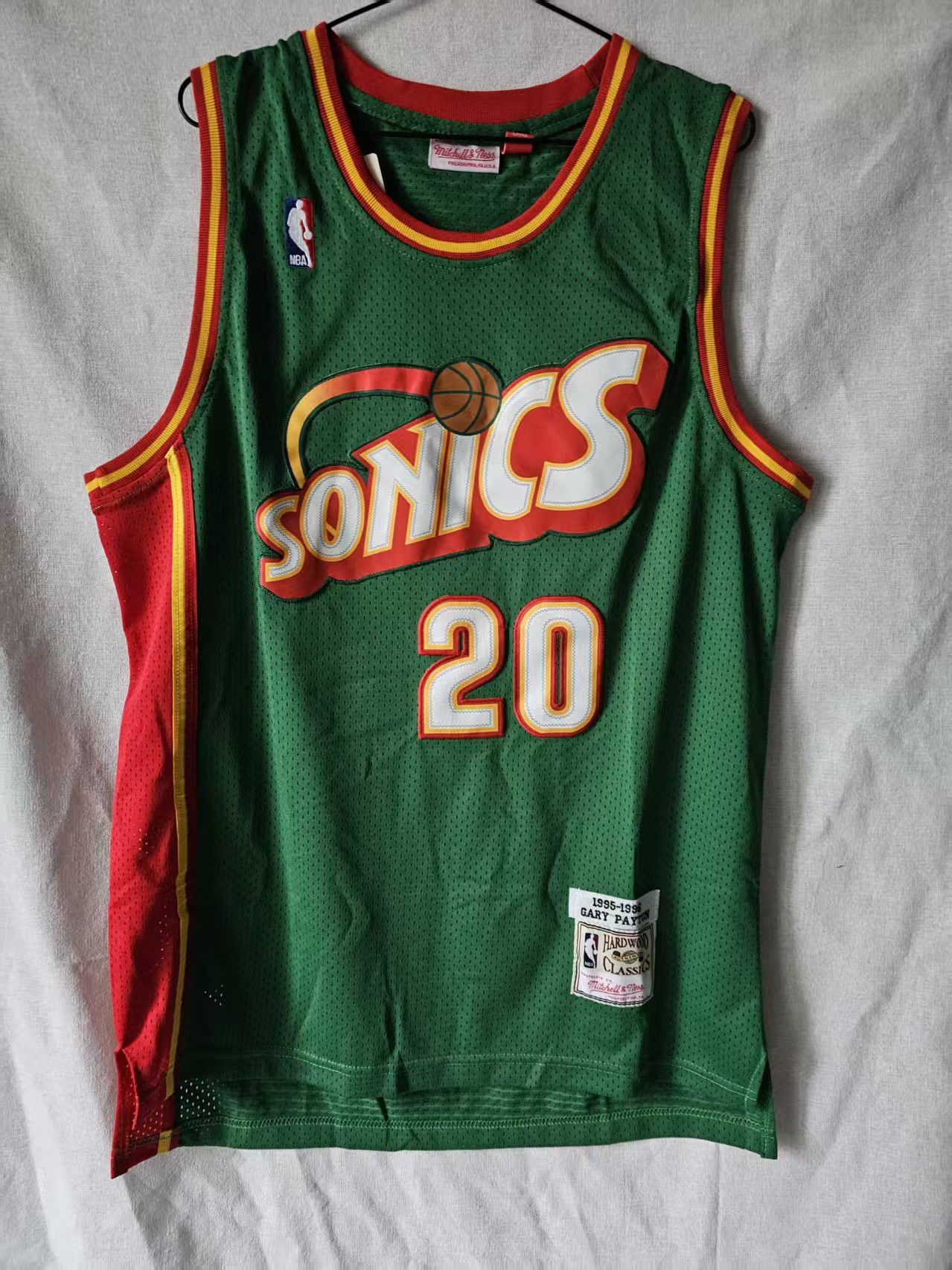 NBA :Seattle SuperSonics #20 Gary Payton Jersey Size US XL / EU 56 / 4 - 1 Thumbnail