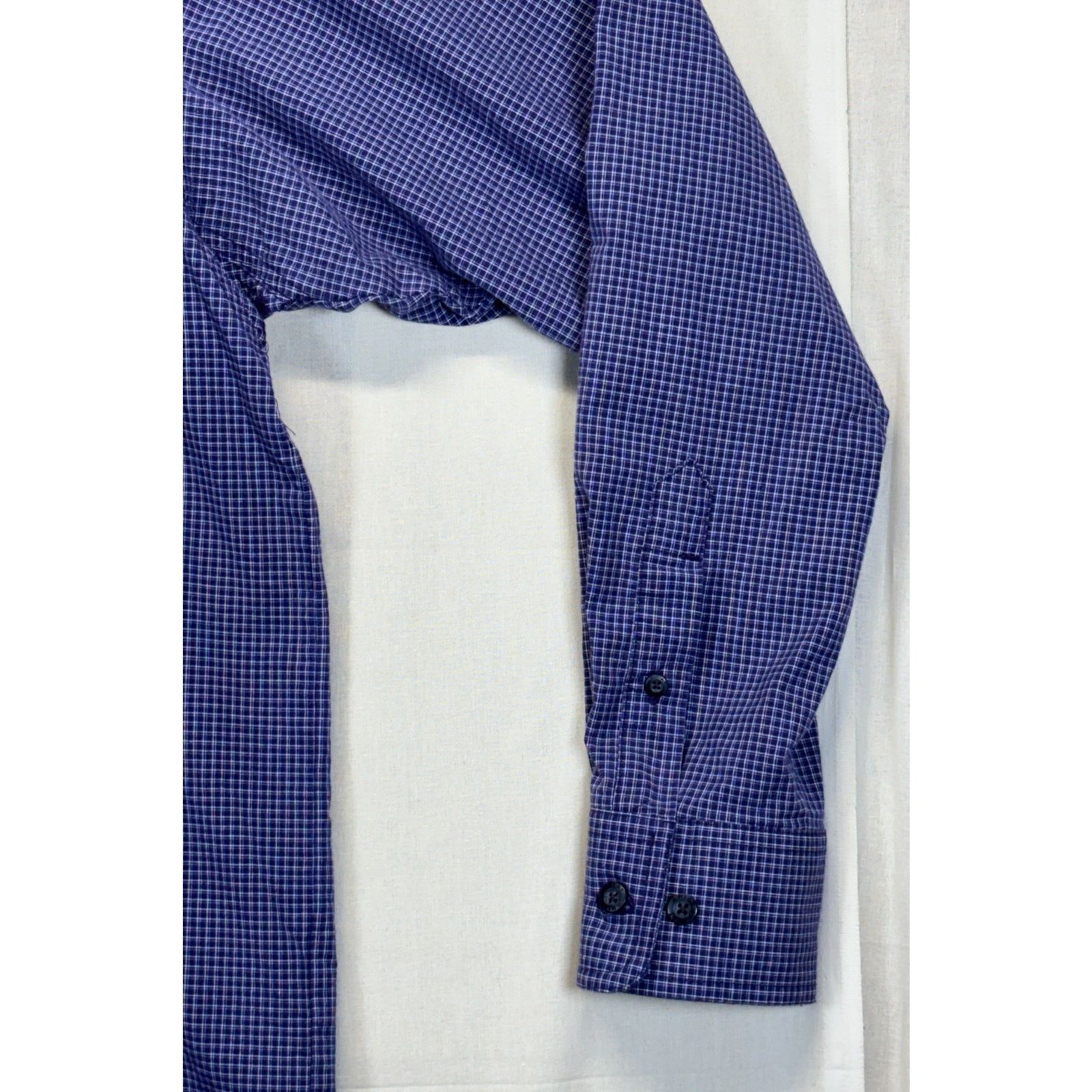 Ariat Ariat Pro Series Shirt Men's Small Blue Purple Plaid Stretch Size US S / EU 44-46 / 1 - 11 Thumbnail