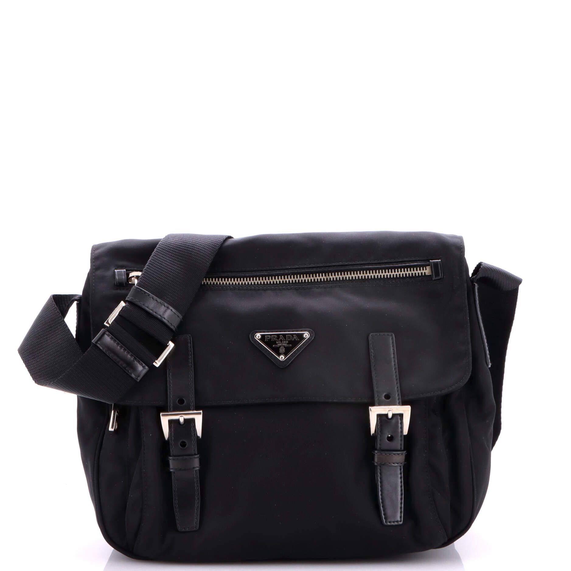 Prada Double Buckle Flap Messenger Bag Size ONE SIZE - 1 Thumbnail