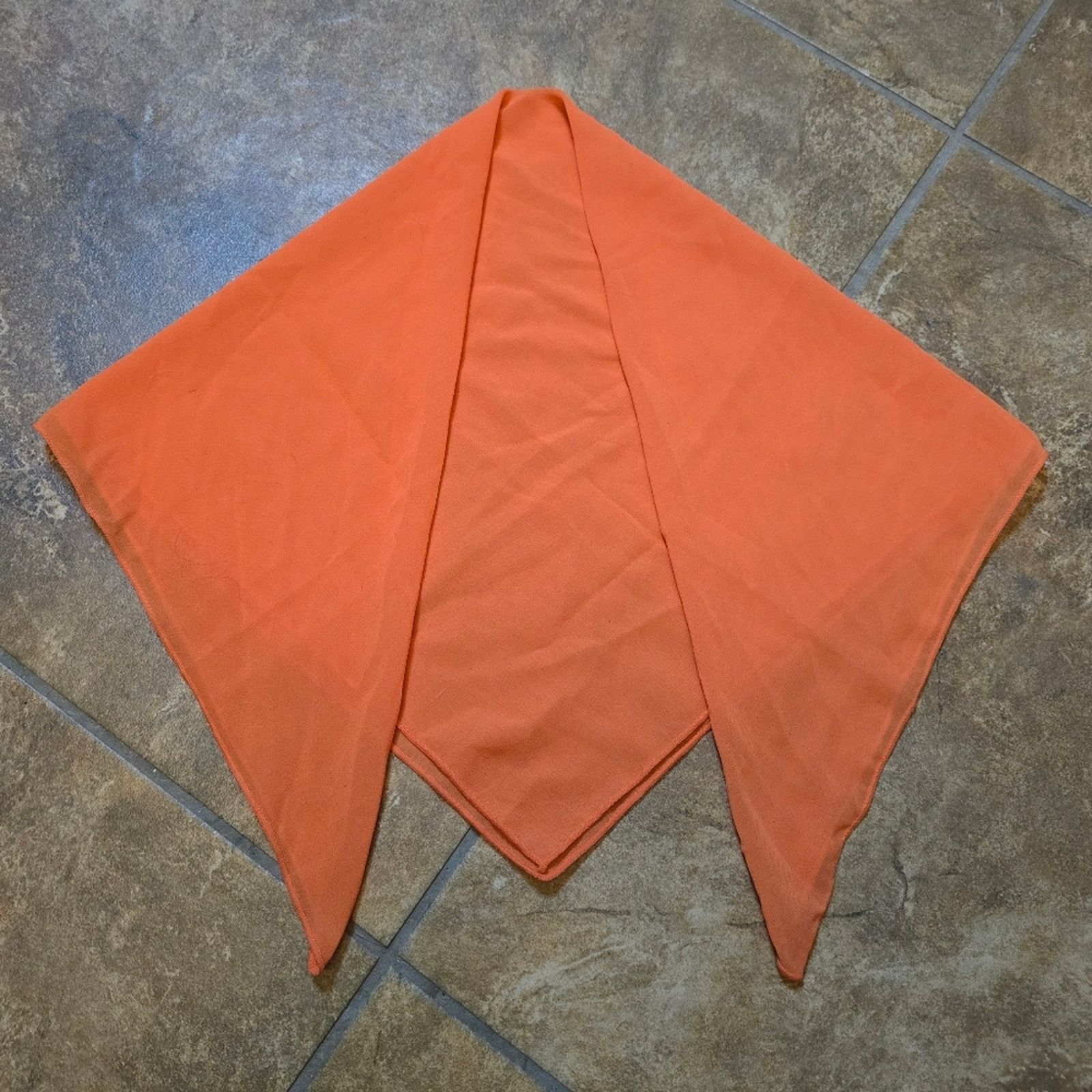 Other Orange Vibrant Sheer Scarf Size ONE SIZE - 3 Thumbnail