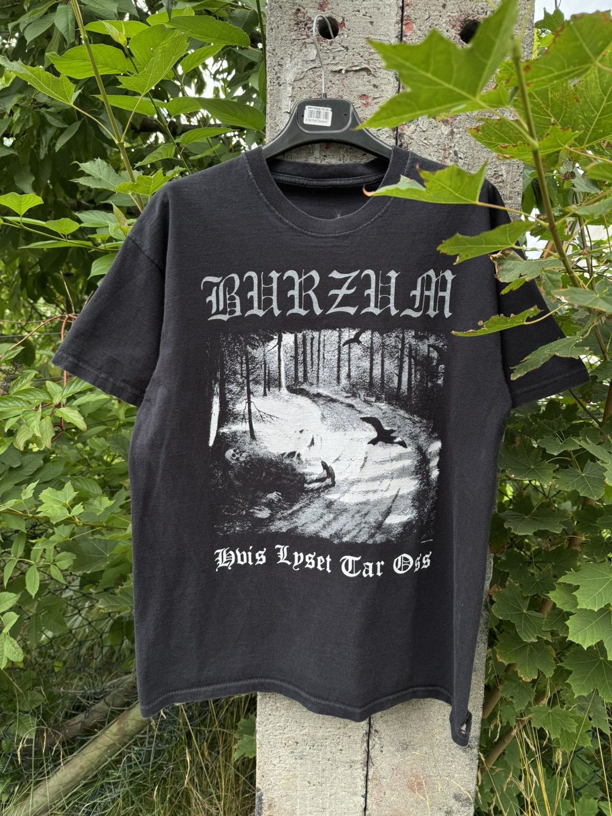 Band Tees 00s Burzum Hvis Lyset Tar Oss Dark Metal Tee Cradle of Filth Size US M / EU 48-50 / 2 - 7 Thumbnail