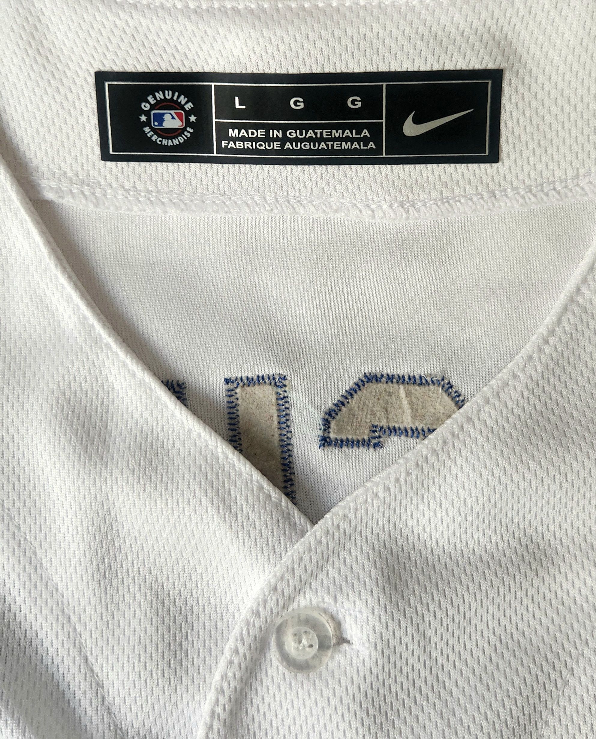 Nike Nike Los Angeles Dodgers Clayton Kershaw White Home Jersey Size US L / EU 52-54 / 3 - 4 Thumbnail