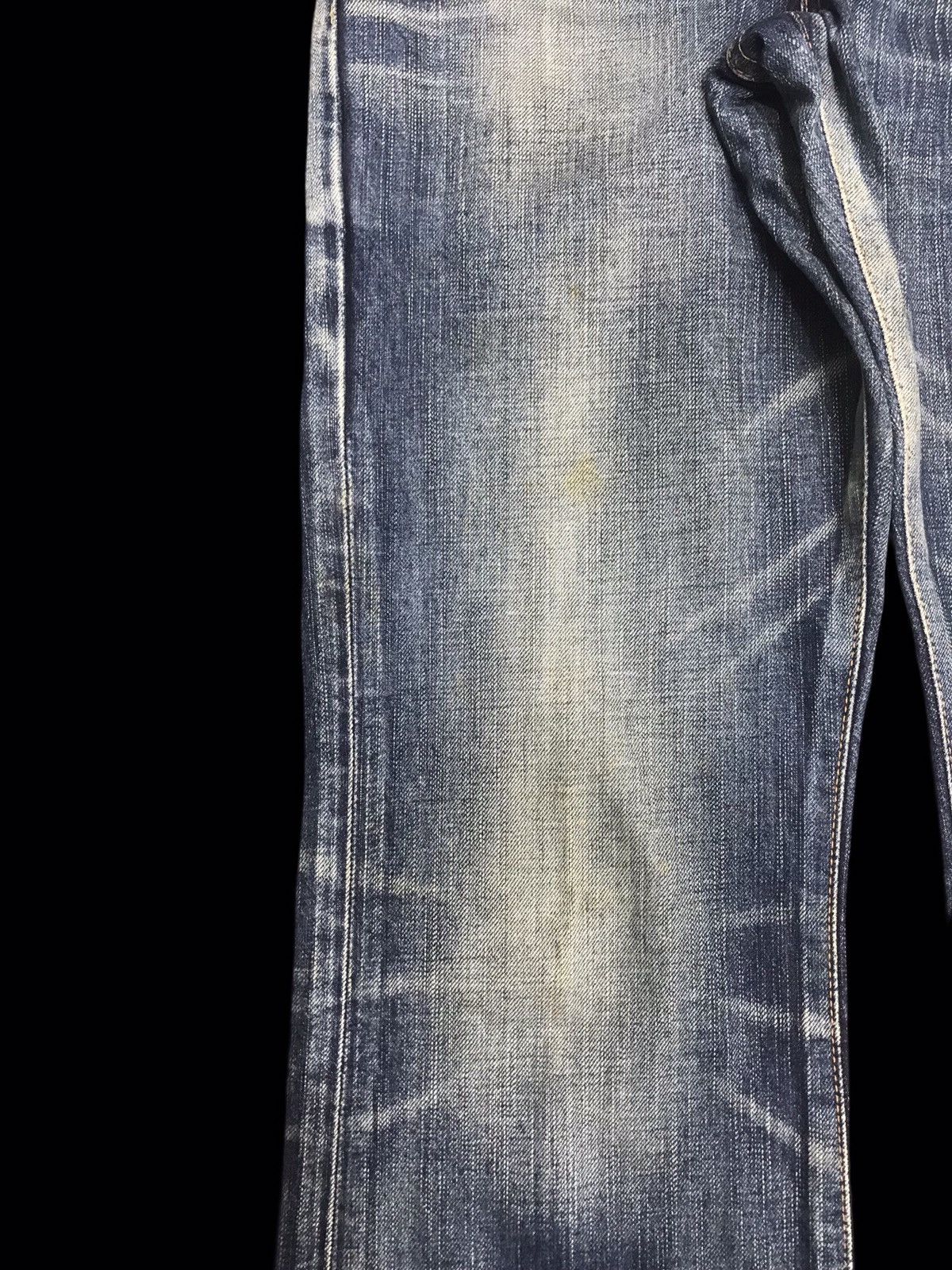 Edwin 💥FLARE💥ARCHIVAL EDWIN 511 RV STONEWASH FLARE DENIM F258 Size US 29 - 6 Thumbnail
