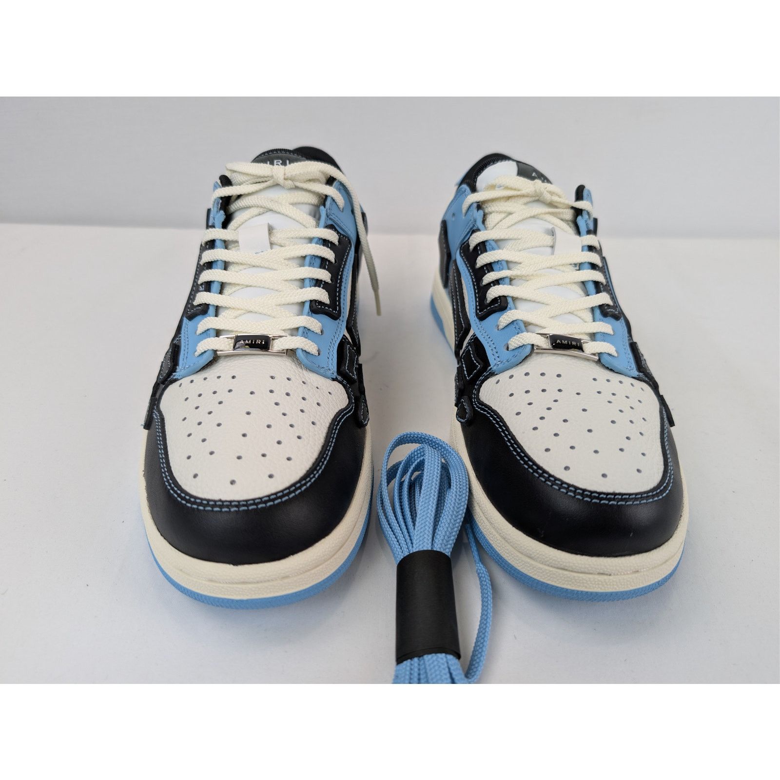 Amiri o1rshd1 Skel Low-Top Sneakers in Air Blue Size US 13 / EU 46 - 11 Thumbnail