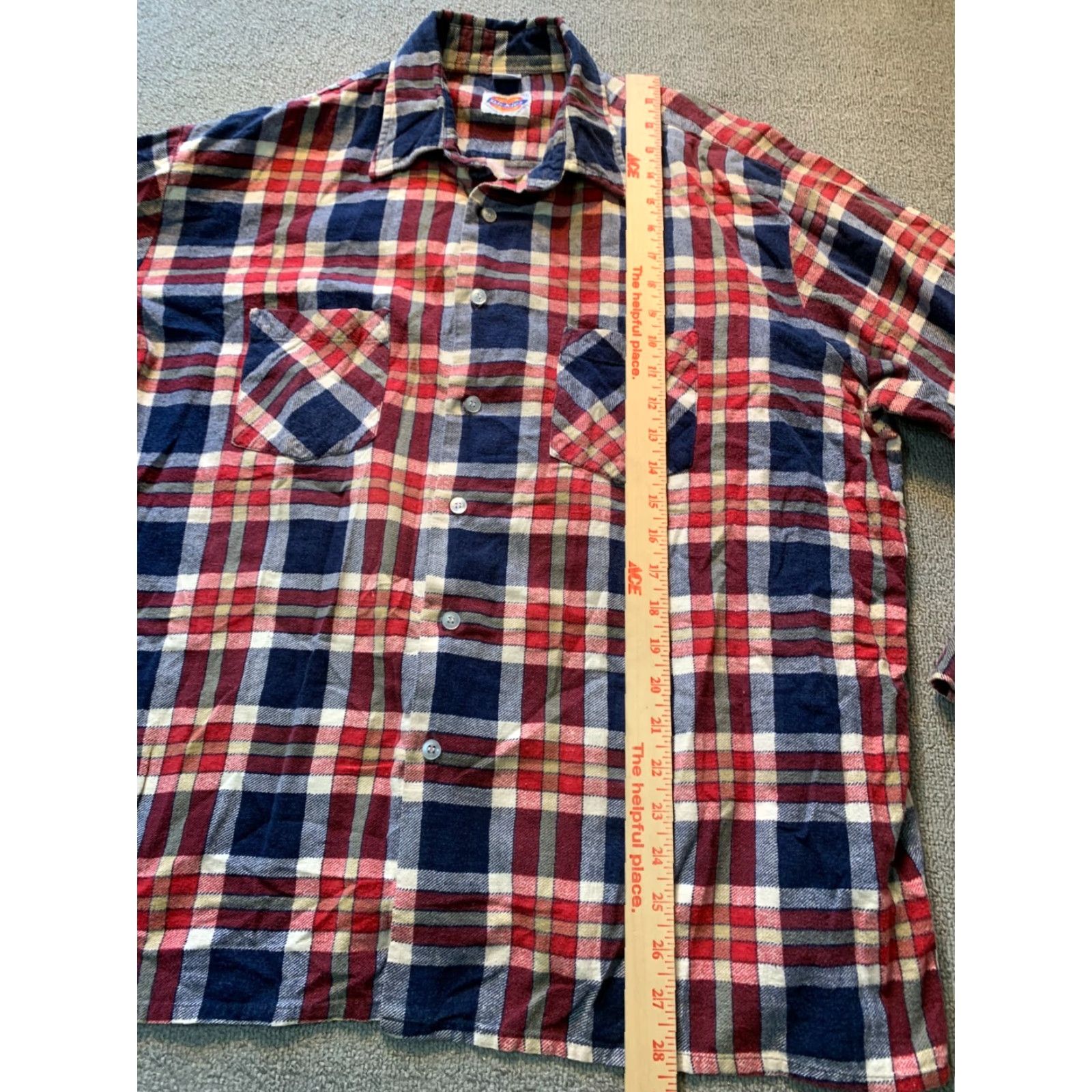 Dickies Dickies Shirt Men’s Medium Red Plaid Button Up Size M / US 6-8 / IT 42-44 - 4 Thumbnail