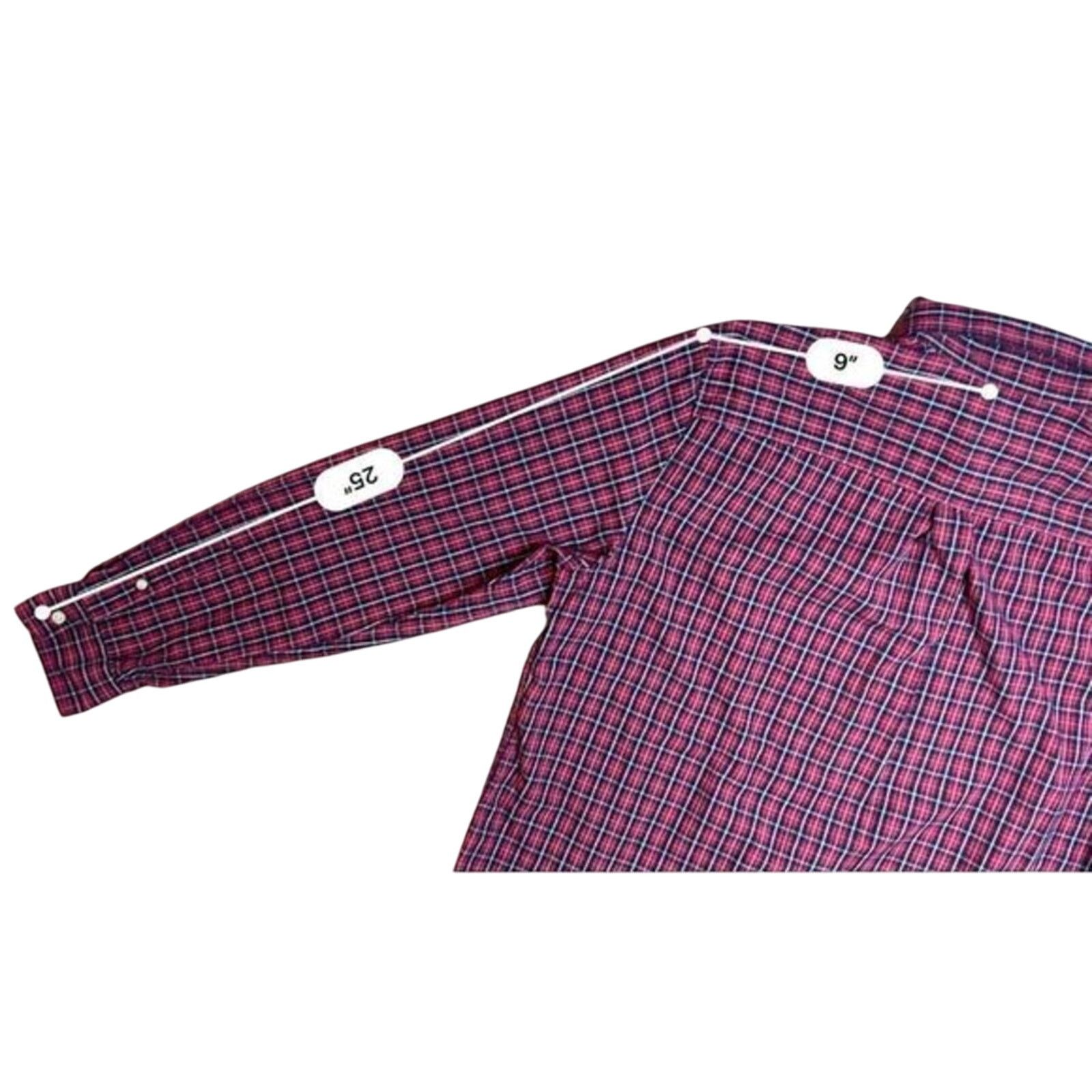 Chaps Chaps Easy Care Button Down Red Plaid Shirt LARGE NWOT Size US L / EU 52-54 / 3 - 9 Thumbnail