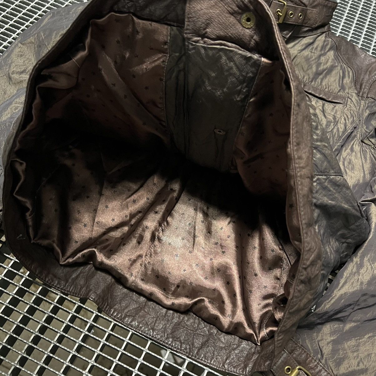 Vintage Rare Vintage Distressed Leather Jacket Military Archive Piec Size S / US 4 / IT 40 - 10 Thumbnail