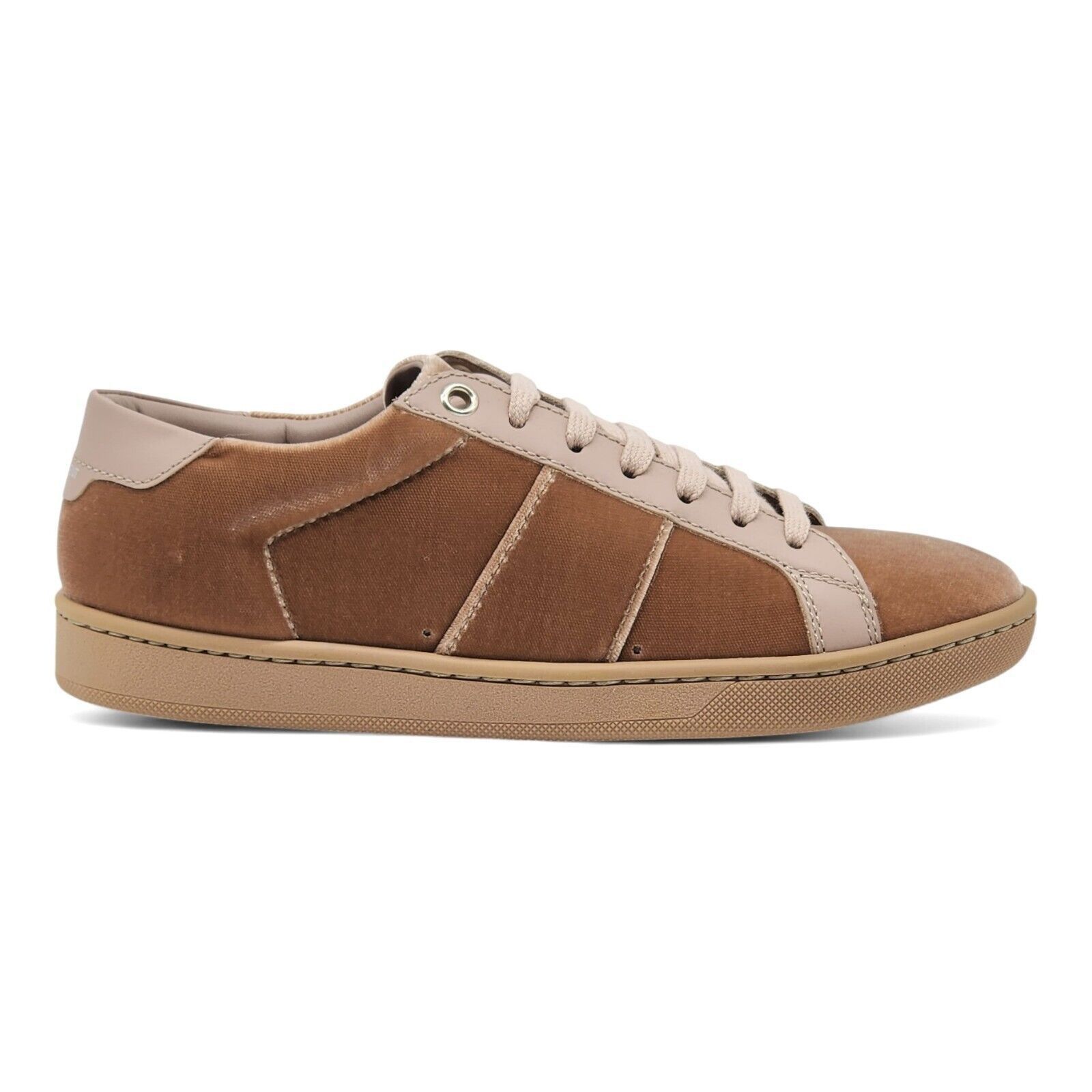 Saint Laurent Paris Court Classic Sneakers - Velvet - Pink 35 (5 US) $750 Size US 5 / IT 35 - 2 Thumbnail