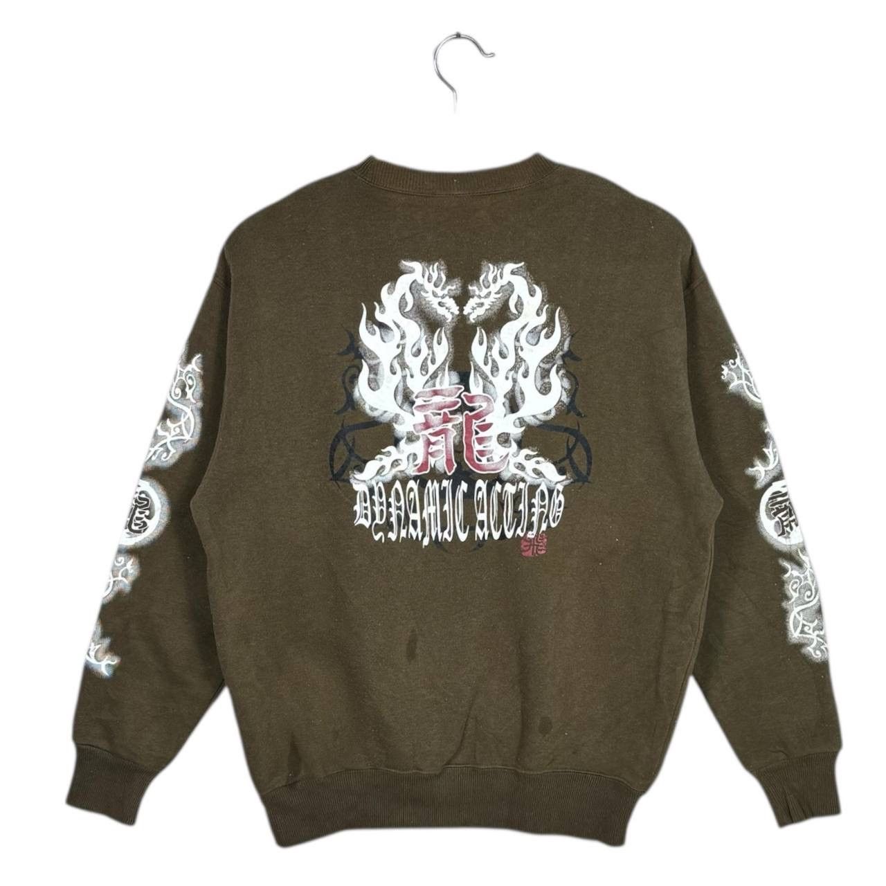 Japanese Brand Staffa Japanese Brand Dragon Graphic Sweatshirt Green L Size US L / EU 52-54 / 3 - 1 Thumbnail