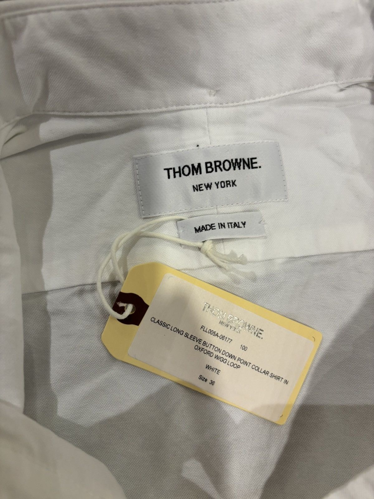 Thom Browne Thom Browne Canvas White Button Up Shirt Size XXS / US 00 / IT 34 - 3 Thumbnail