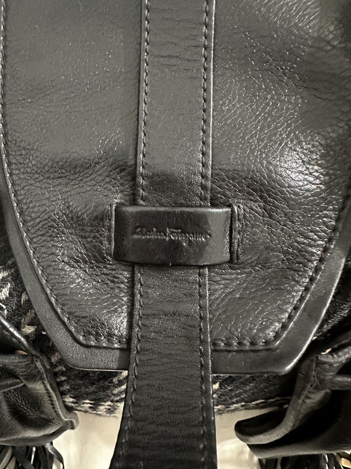 Salvatore Ferragamo Salvatore Ferragamo Wool Plaid Exterior Bags & Handbags L Size ONE SIZE - 2 Thumbnail