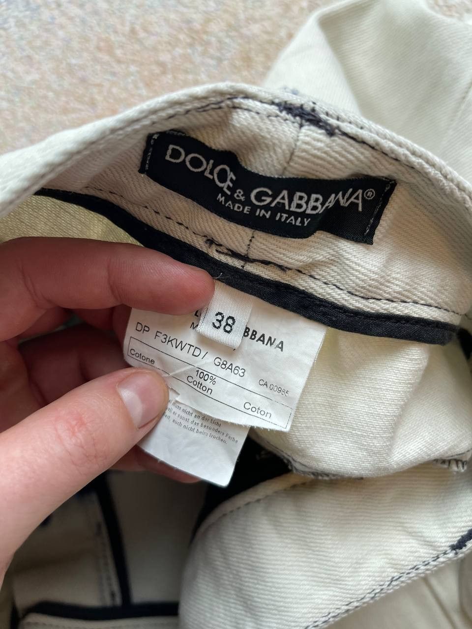 Dolce & Gabbana Dolce Gabbana white jeans Size 38" / US 16 / IT 52 - 3 Thumbnail