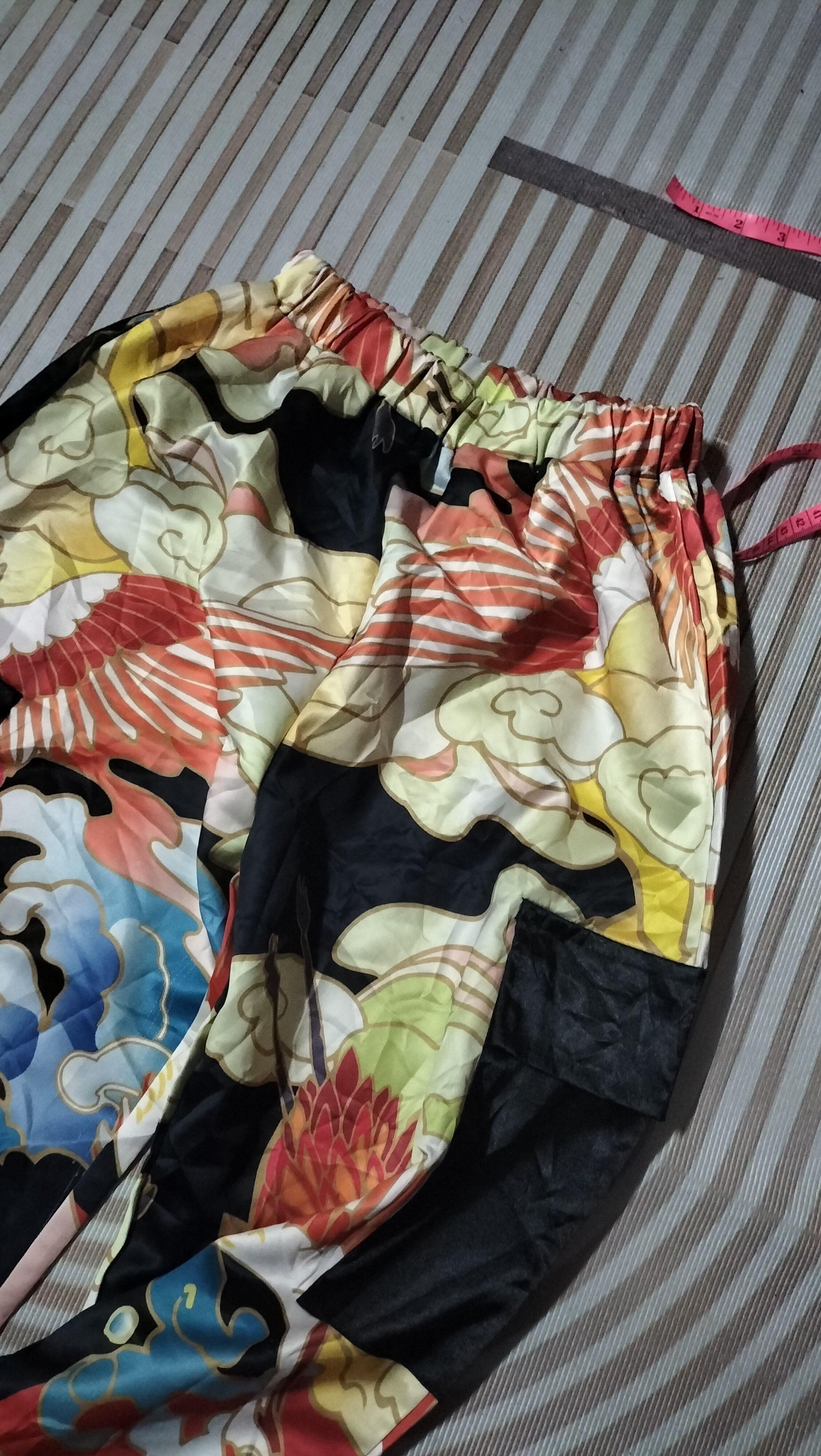 Japanese Brand Hip-hop Wild Sukajan Satin Japanese Street fashion Size 28" / US 6 / IT 42 - 2 Thumbnail