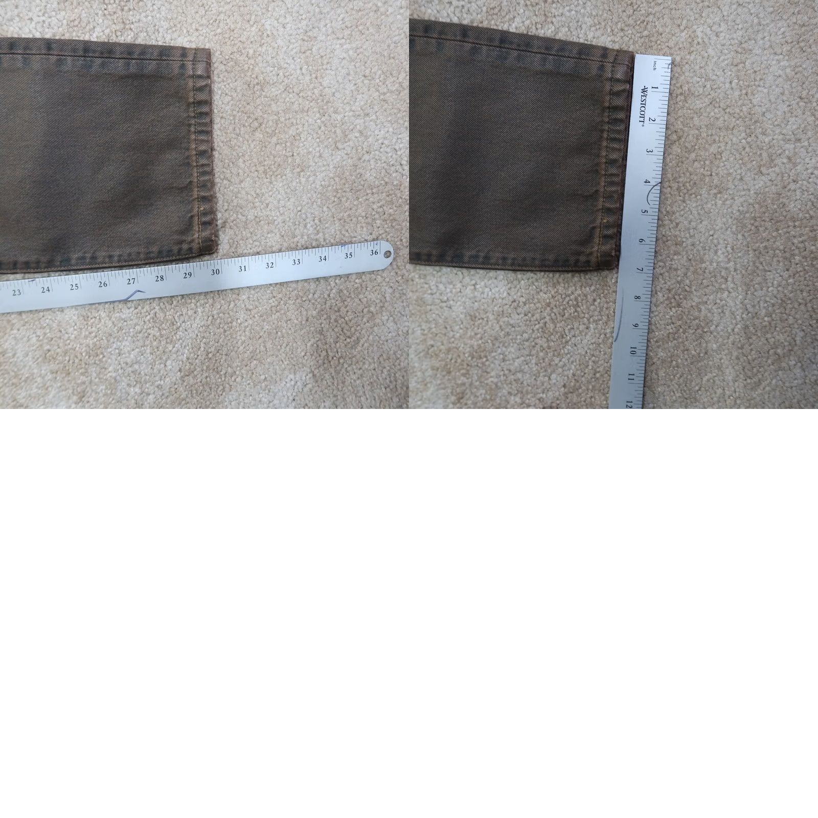 Levi's VINTAGE Levi's 501 Premium Straight Leg Jeans Women 28x30 Brown Denim NEW Size 28" / US 6 / IT 42 - 10 Thumbnail