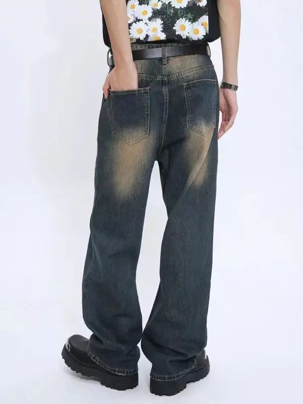 VIBE Retro style loose straight mid-rise jeans Size US 32 / EU 48 - 7 Thumbnail