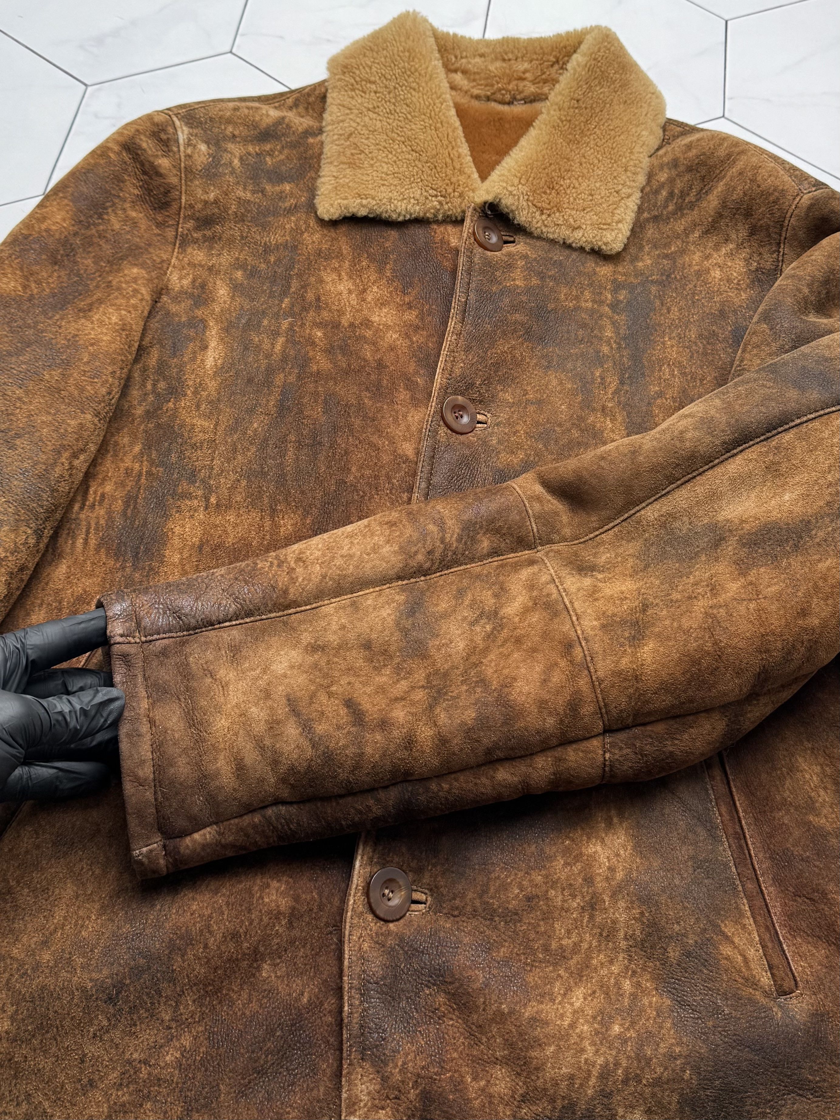 Vintage Vintage Real Shearling Faded Jacket(B409)E2D15 Size US XXL / EU 58 / 5 - 8 Thumbnail