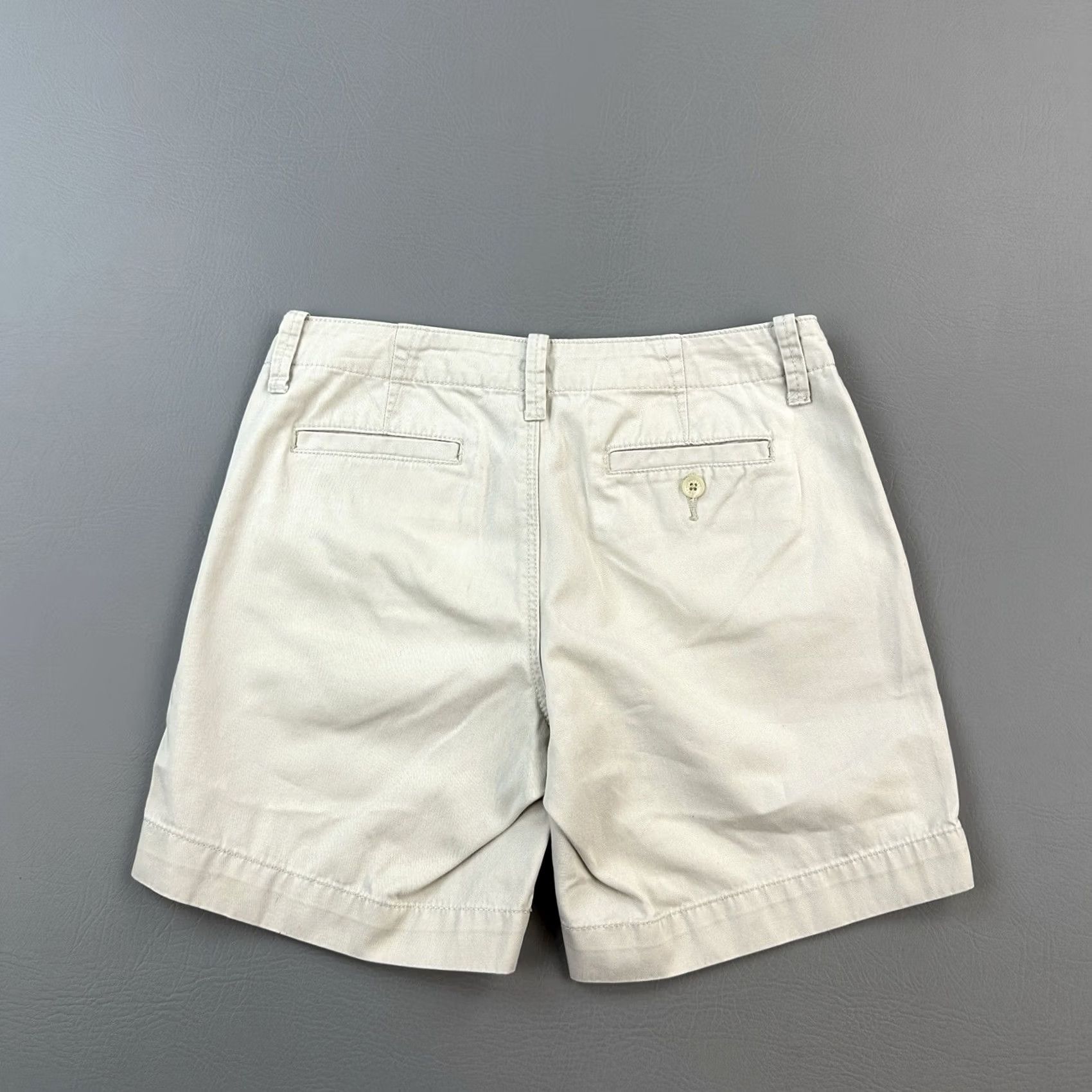 Ralph Lauren Vintage Lauren Ralph Lauren LRL Shorts Women’s 4 Beige Chino Casual Knit Cotton Front Flat Front Zip 90s Designer Retro Classic Mens Womens Size 27" / US 4 / IT 40 - 5 Thumbnail