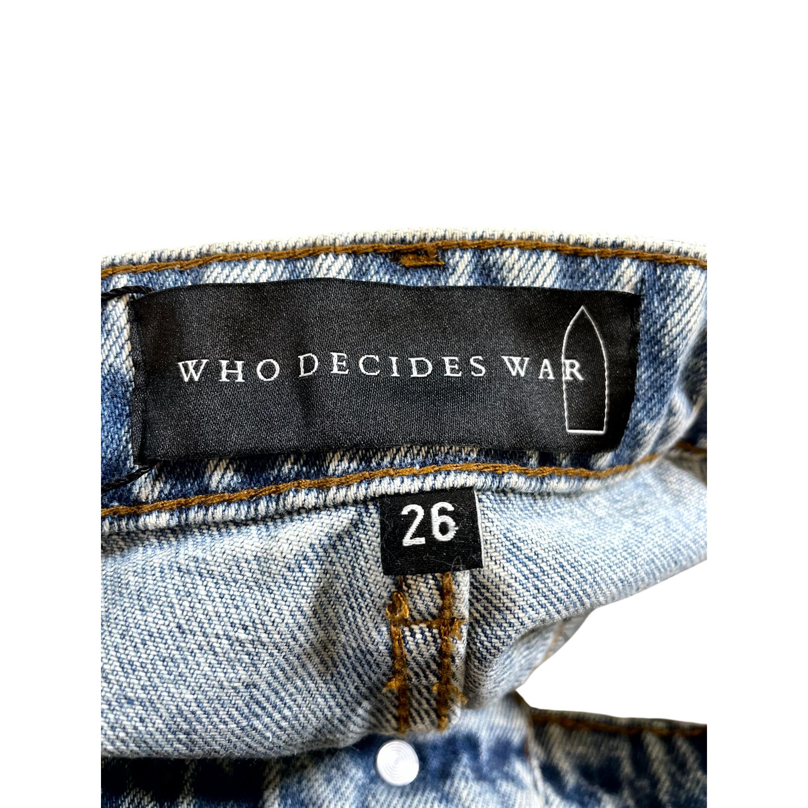 Who Decides War Who Decides War Wedding Lace Grid Blue Jeans Size US 26 / EU 42 - 3 Thumbnail