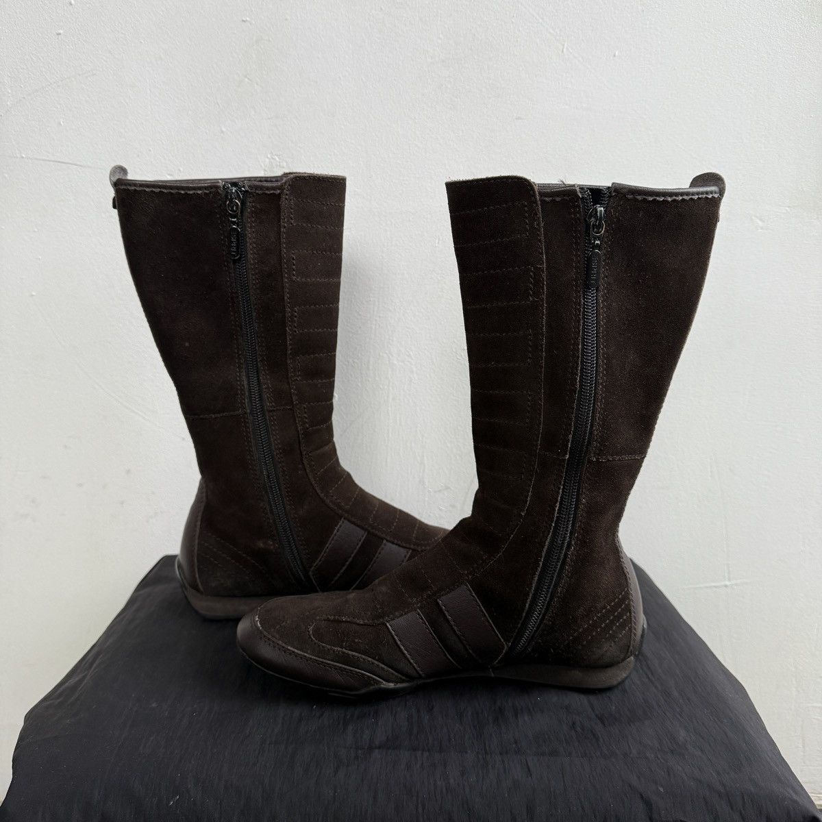 Esprit Esprit Y2K Suede Biker Knee High Boots Size US 6 / IT 36 - 8 Thumbnail