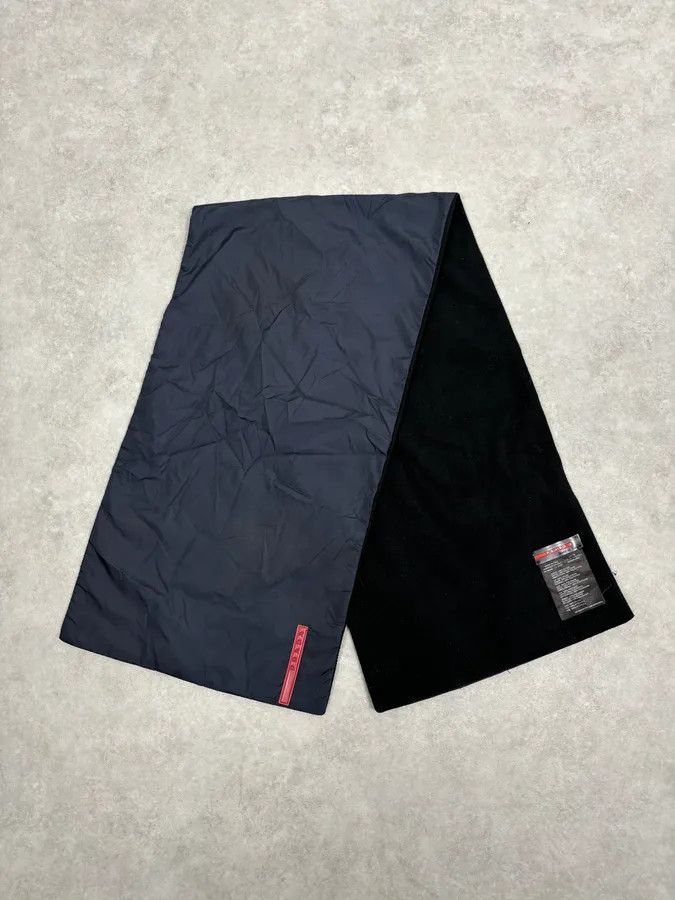 Prada Prada Black Hybrid Nylon Polar Scarf Size ONE SIZE - 1 Thumbnail