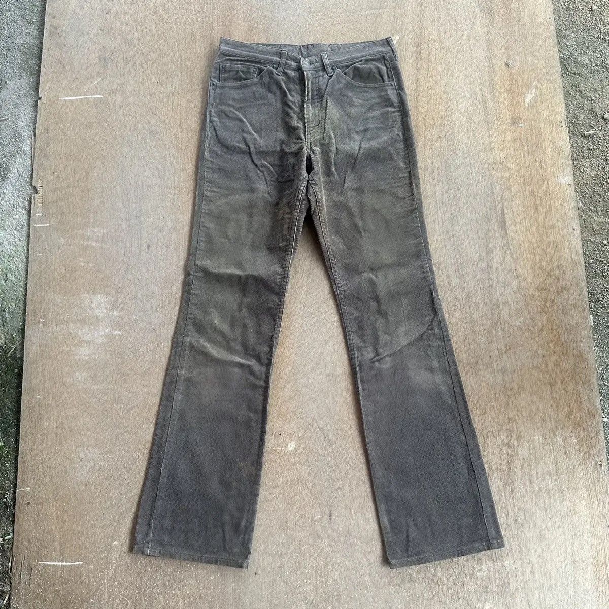 Levi's 90’s Vintage Levi’s 517 FLARE/BOOTCUT Corduroy Madein Japan Size US 31 - 3 Thumbnail