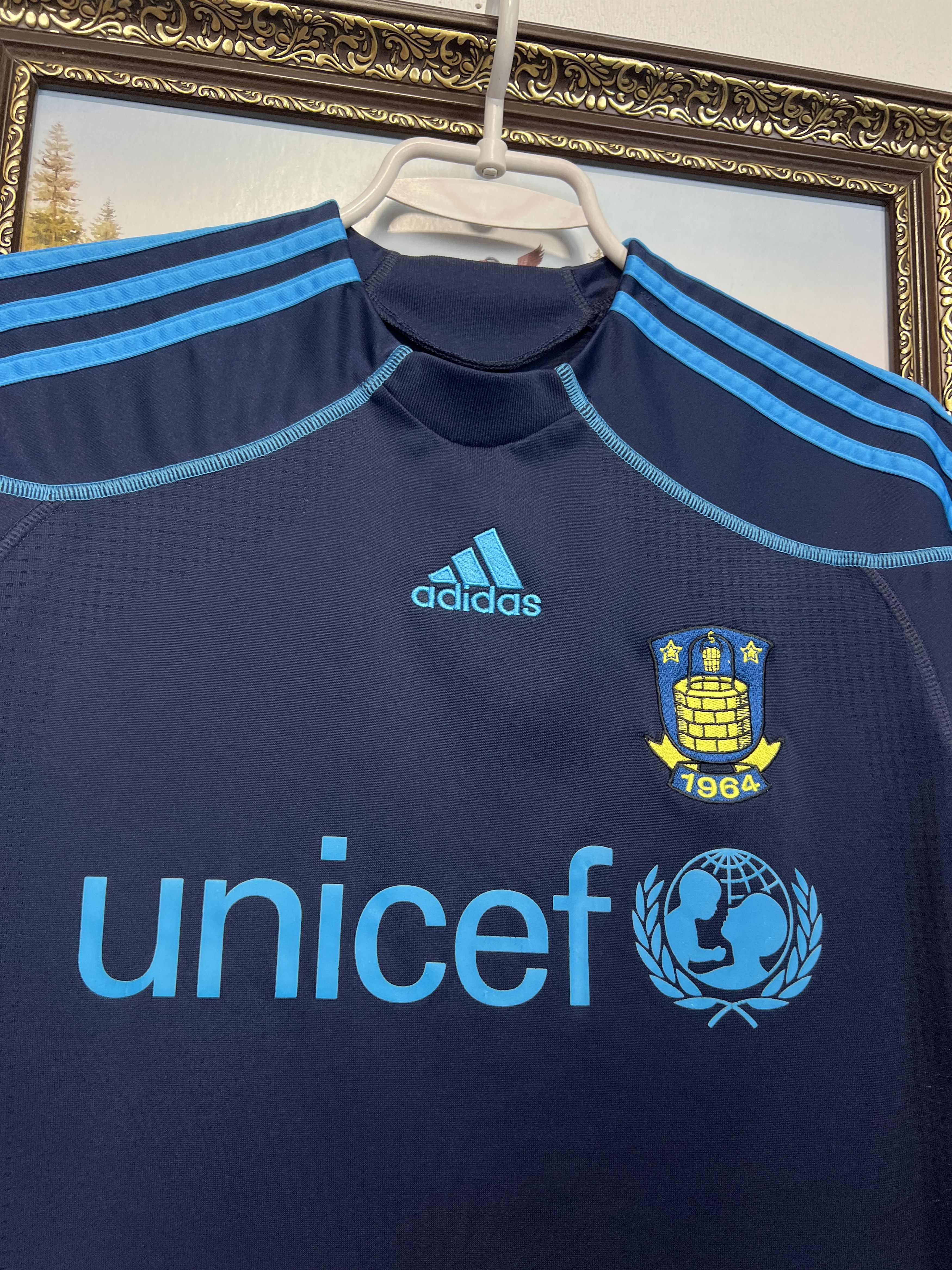 Adidas Brondby Away football shirt Soccer Jersey Trikot Size Boys L Size US XXS / EU 40 - 3 Thumbnail