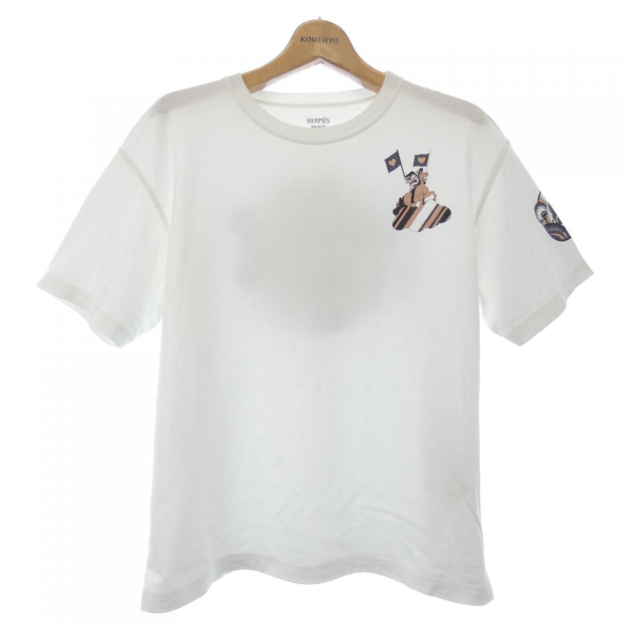 Hermes Hermes Hermes Cartouche T-shirt Textile T-Shirts DUTY FREE for USA Size ONE SIZE - 1 Thumbnail
