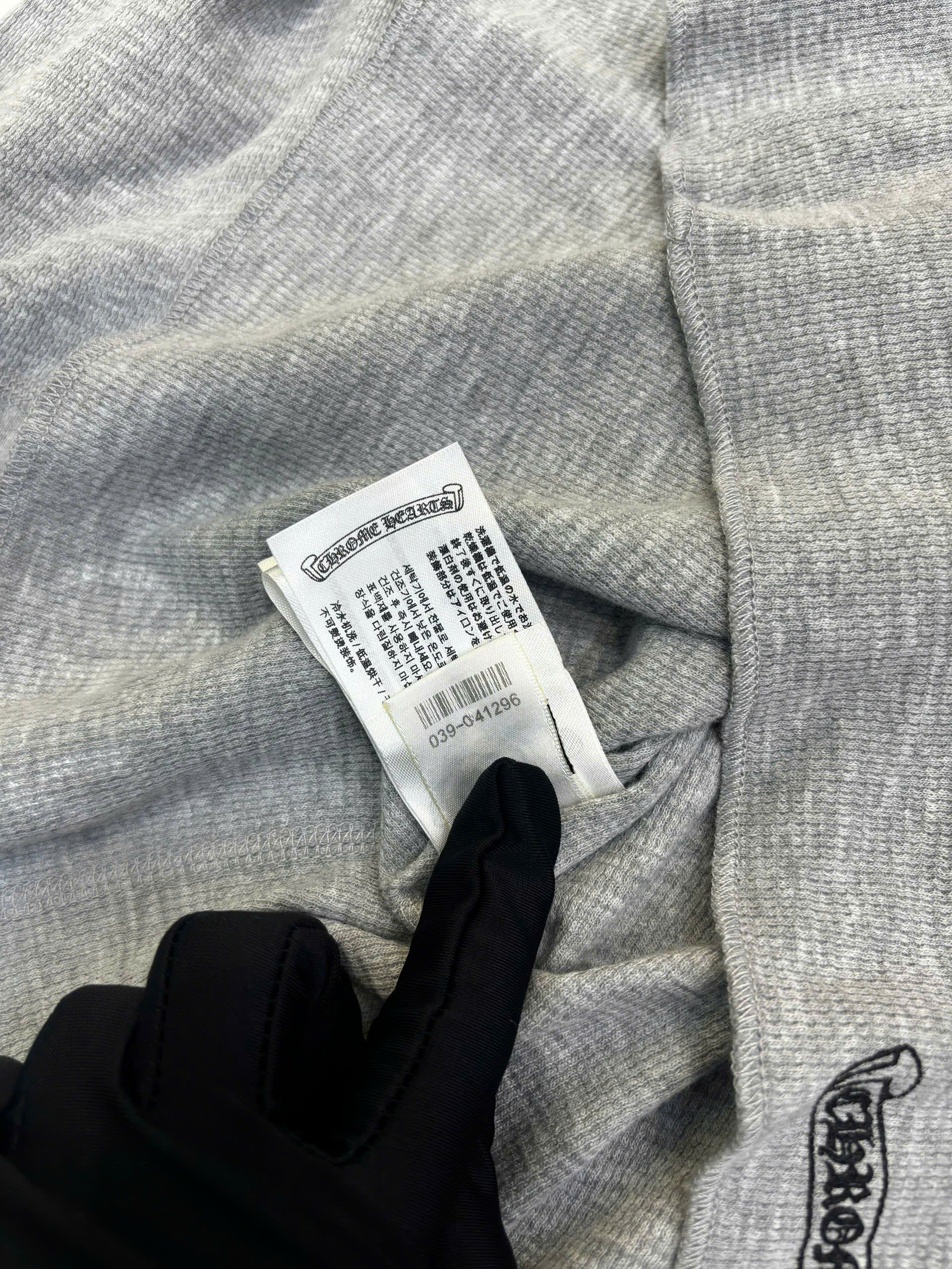 Chrome Hearts CHROME HEARTS Scroll Thermal Long T Shirt GRAY Size US L / EU 52-54 / 3 - 8 Thumbnail