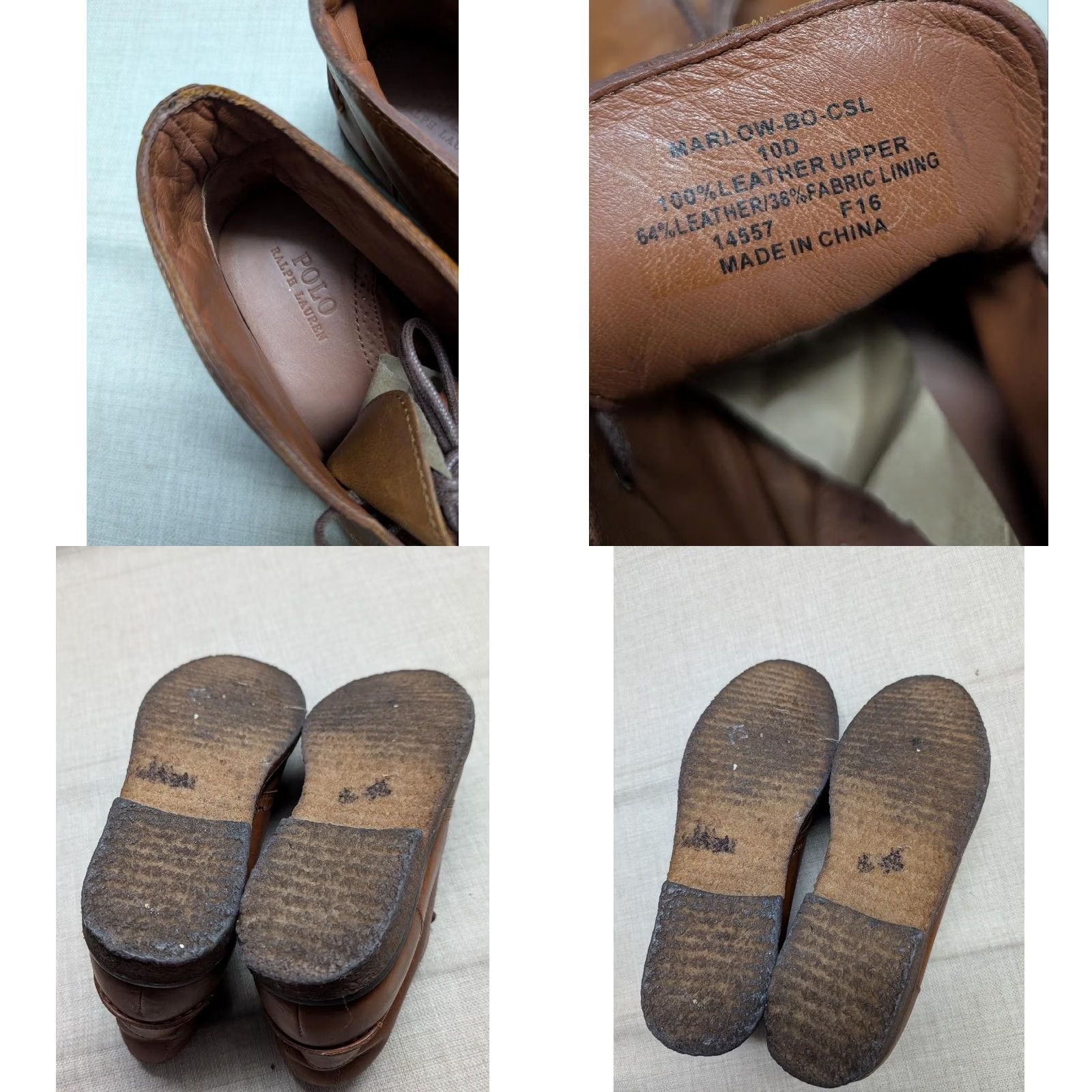 Polo Ralph Lauren POLO by Ralph Lauren Chukka Boots 10 D Brown Leather MARLOW Gum Soles Mens Size 10 D Brown Leather Polo Ralph Lauren Boots Size US M / EU 48-50 / 2 - 8 Thumbnail