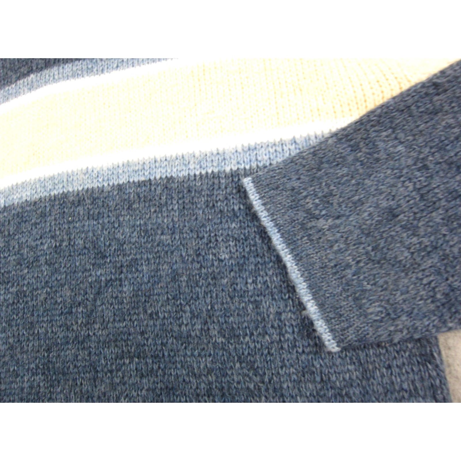 Vintage VINTAGE rue21 Sweater Womens Medium Blue V-Neck Knit Pullover 80s 90s Casual Workwear Size M / US 6-8 / IT 42-44 - 6 Thumbnail