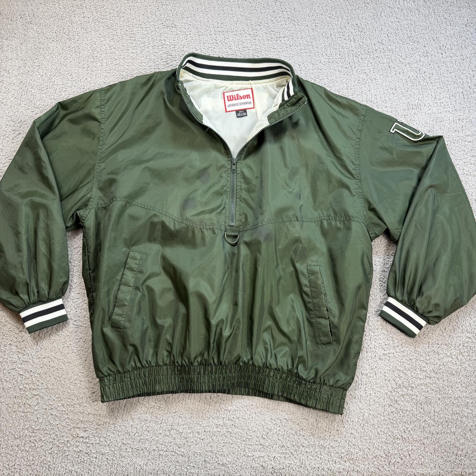 Wilson Vintage Wilson Half Zip Windbreaker Pullover Jacket Mens L Size US L / EU 52-54 / 3 - 1 Thumbnail