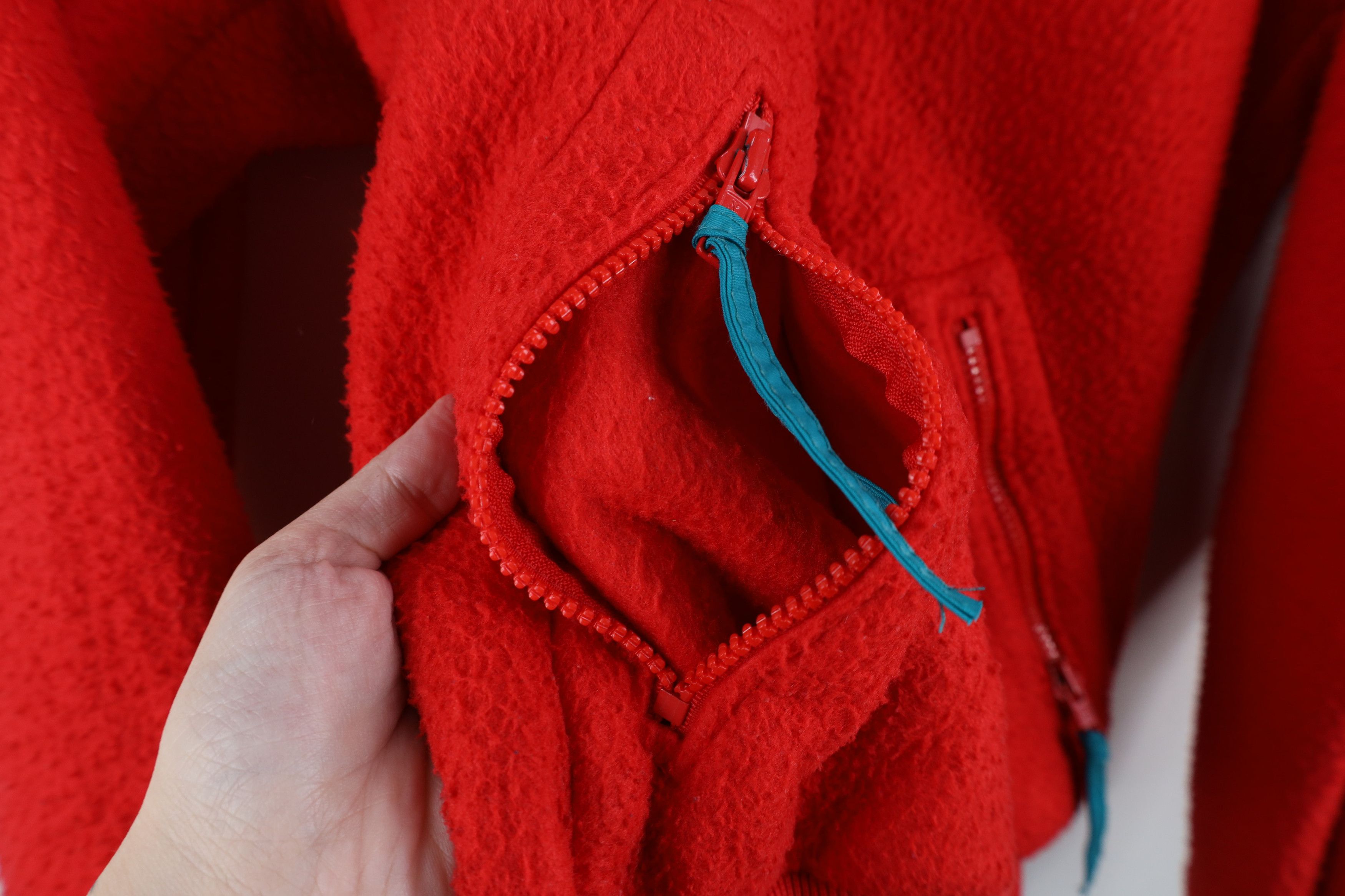 Columbia Vintage 80s 90s Columbia Full Zip Fleece Jacket Red USA Size US S / EU 44-46 / 1 - 4 Thumbnail