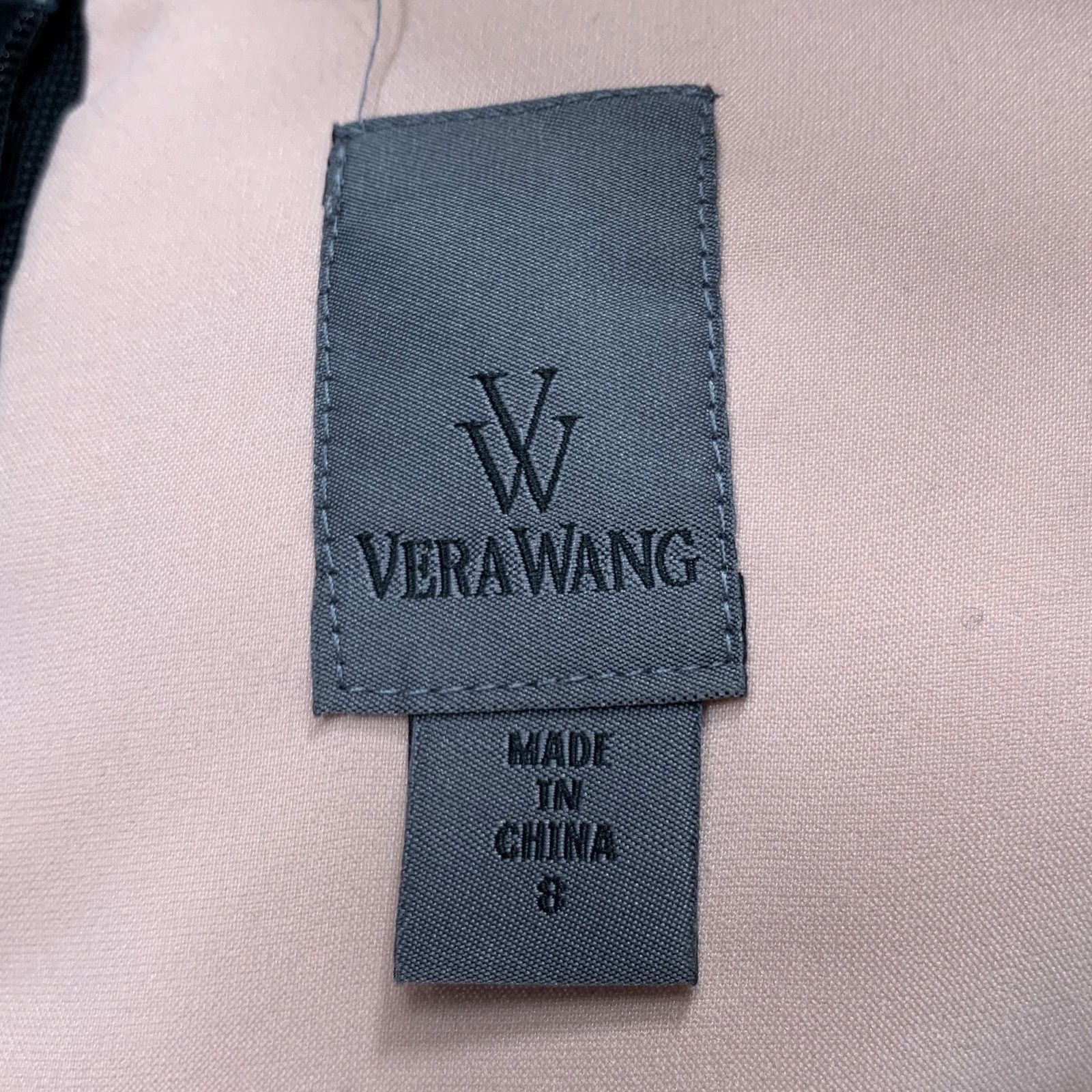 Vera Wang VERA WANG 8 Black Pink Nylon Blend Double Layer Long Dress Size M / US 6-8 / IT 42-44 - 6 Thumbnail