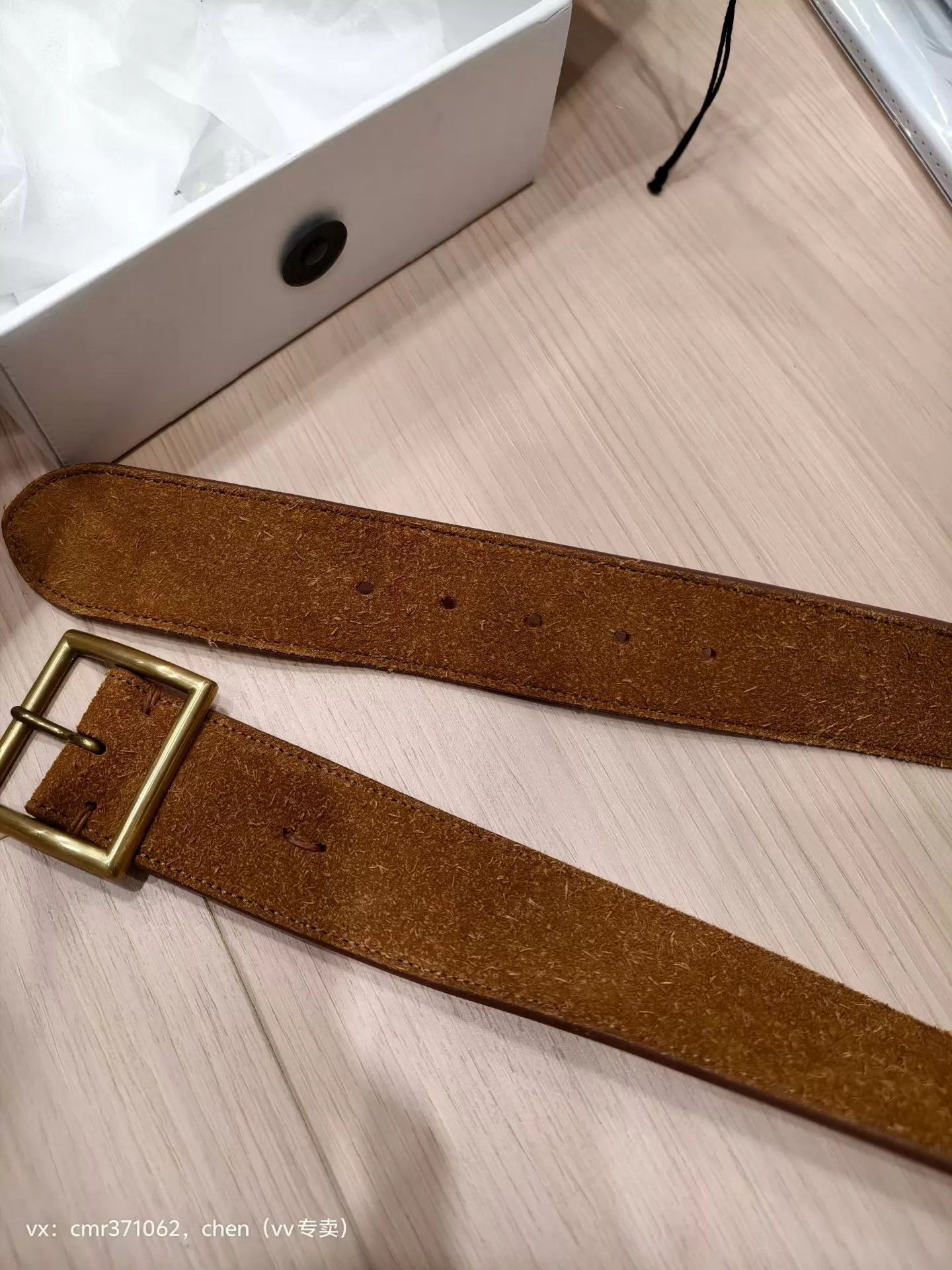 Visvim VISVIM 17AW PLAIN BELT 45MM VEGGIE SUEDE Camel w34 Size 34 - 7 Thumbnail