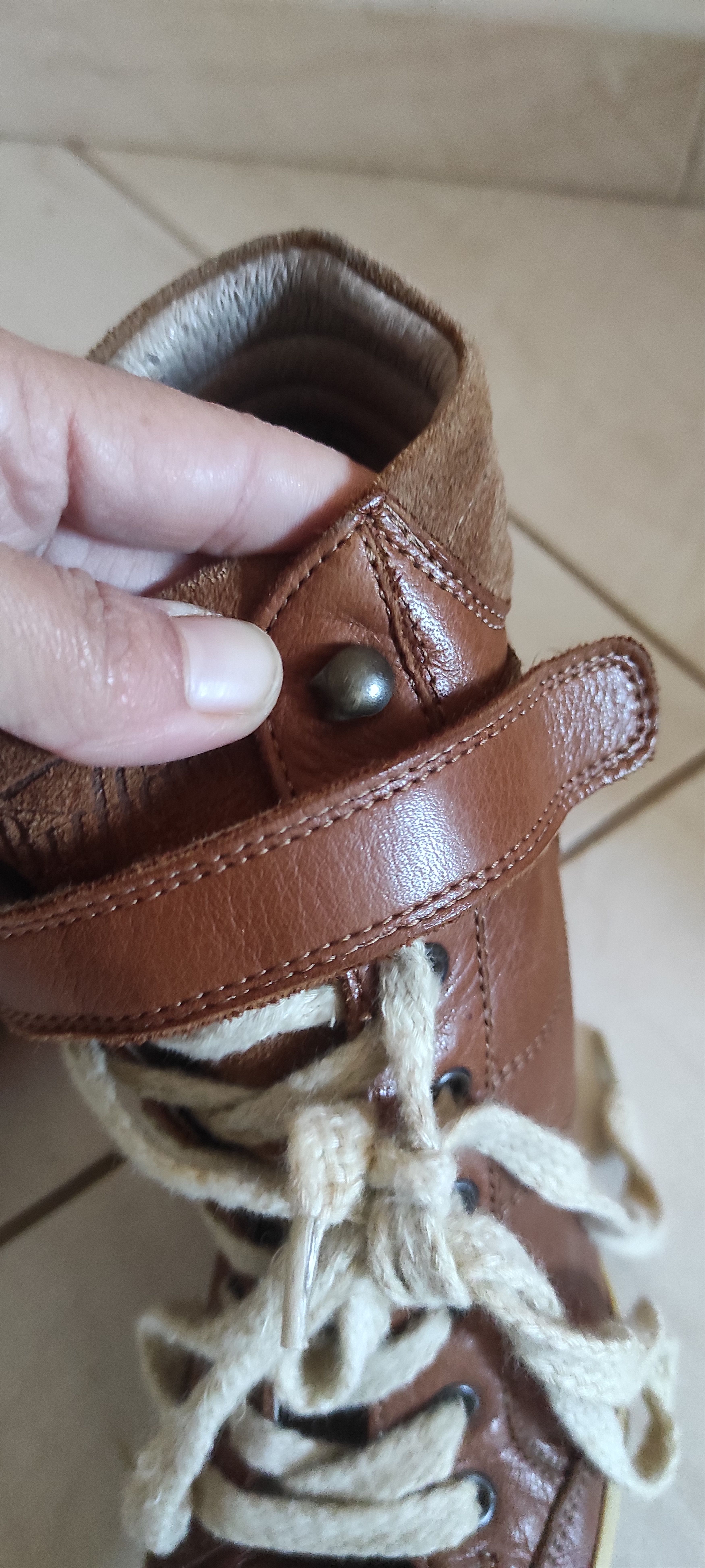 Buffalo London × Leather Buffalo London Brown leather Bull Boxer Wedge Ankle Boots Size US 7 / IT 37 - 13 Thumbnail