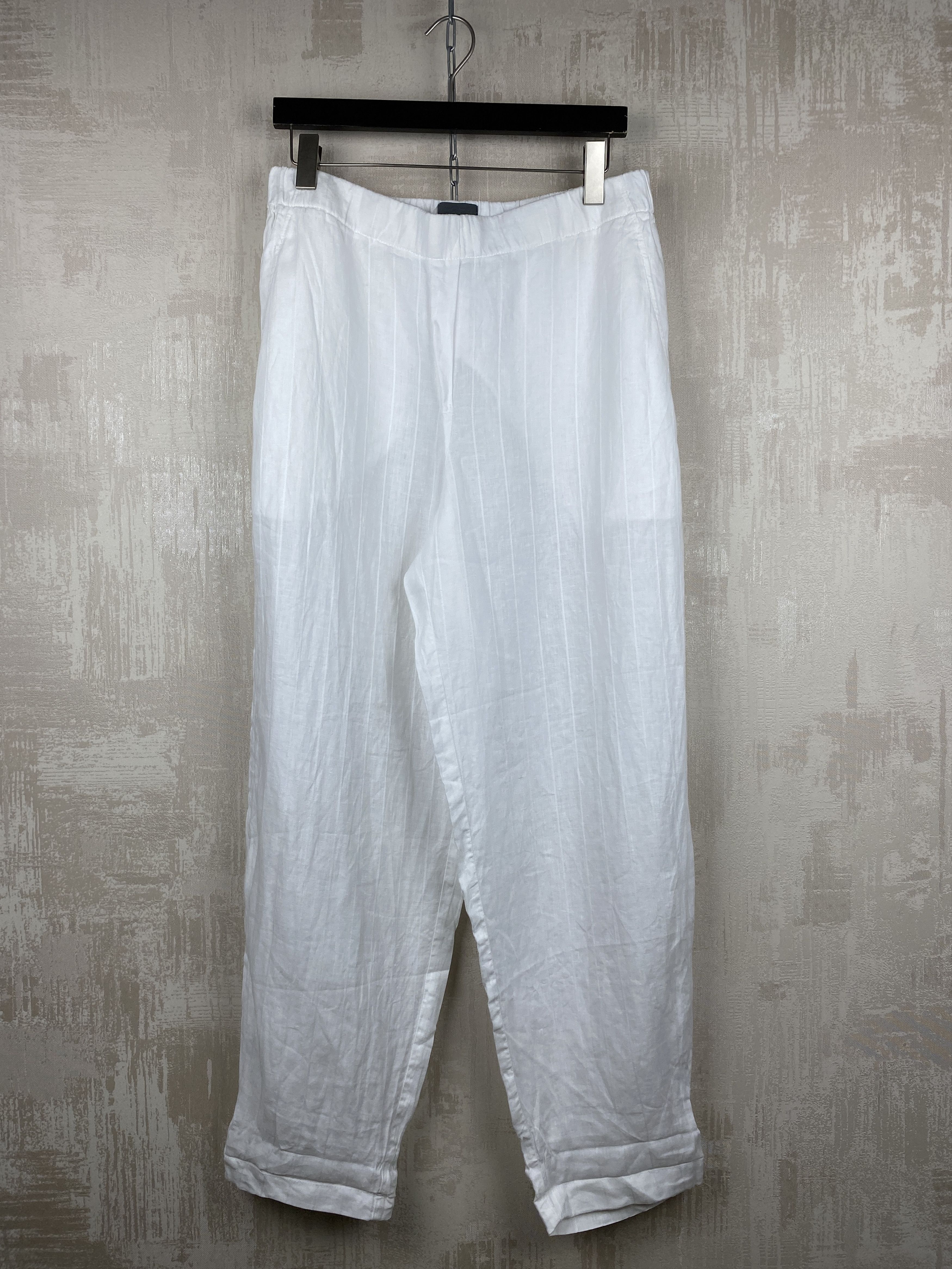 Other Oska Linen White Relaxed Boho Trousers Pants Size 27" / US 4 / IT 40 - 4 Thumbnail