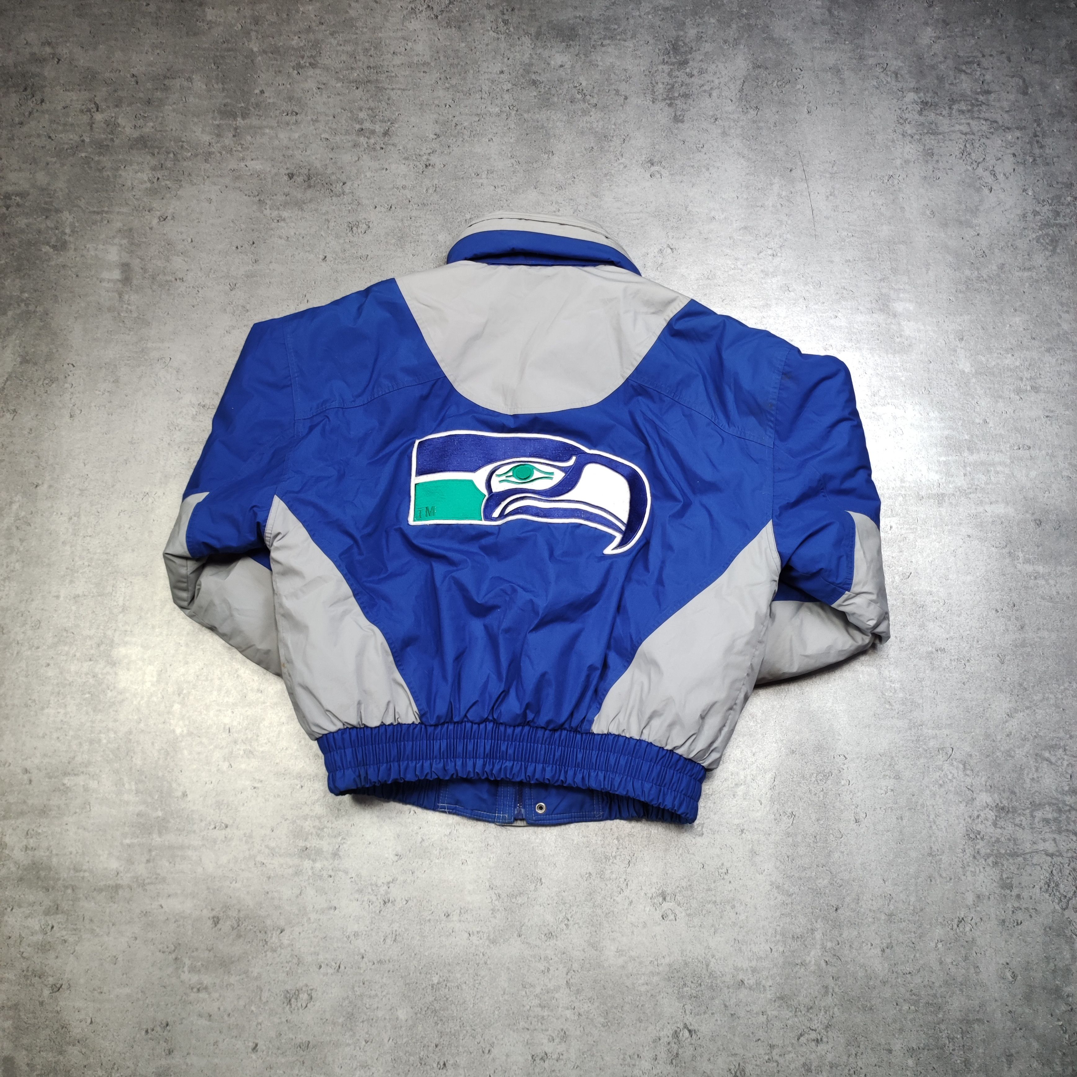 NFL × Vintage RARE Korean NFL Seattle Seahawks 90s Heavy Puffer Jacket Size US XL / EU 56 / 4 - 2 Thumbnail