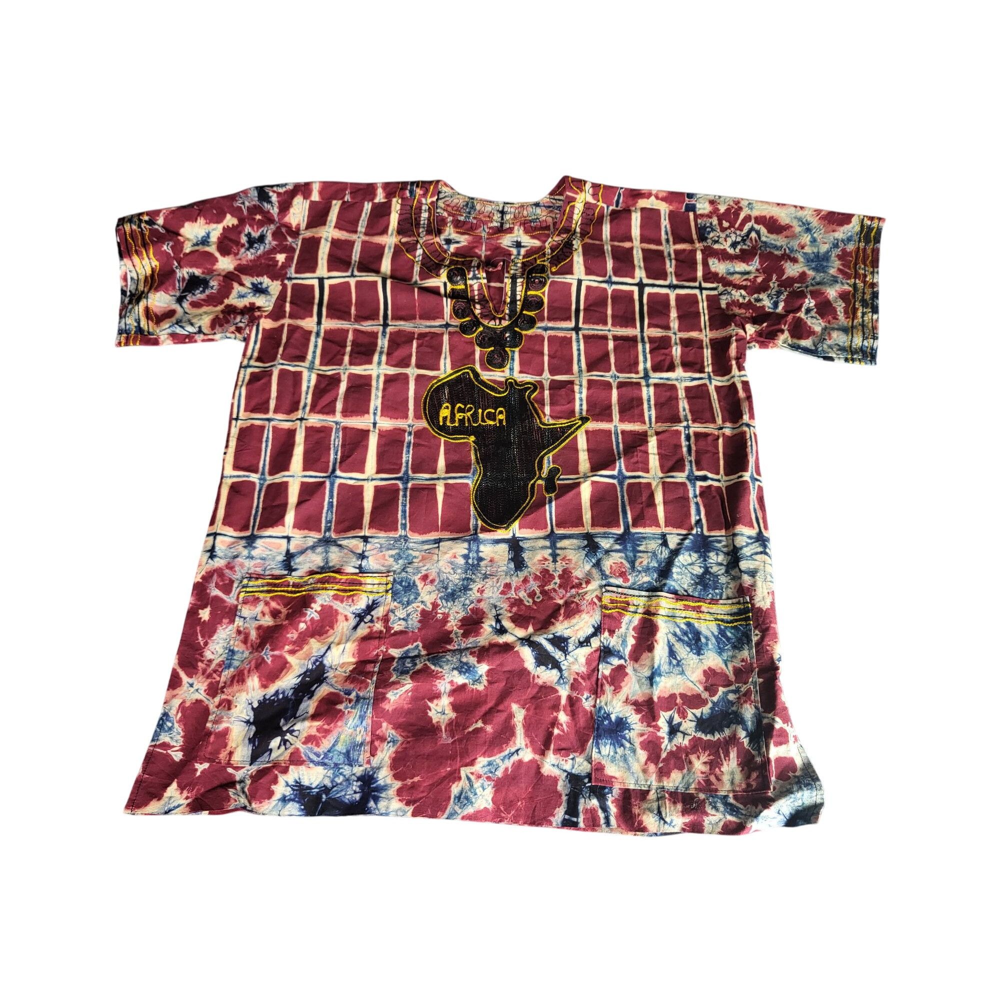 Other African Tie Dye Dashiki Unisex Sz XL Embroidered Continent M Size US XL / EU 56 / 4 - 1 Thumbnail