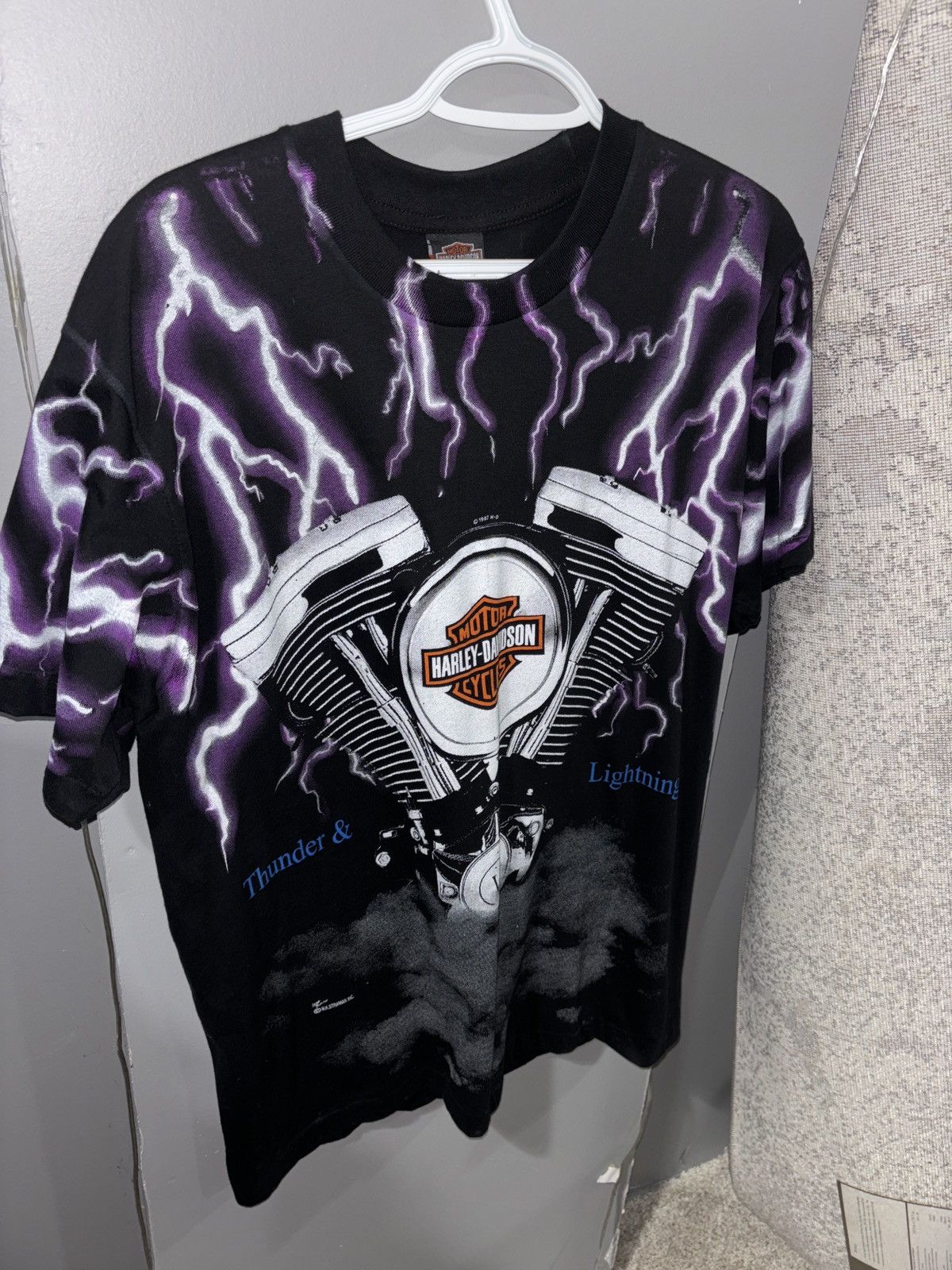 Harley Davidson vintage Lightning Harley Davidson shirt Size US L / EU 52-54 / 3 - 3 Thumbnail